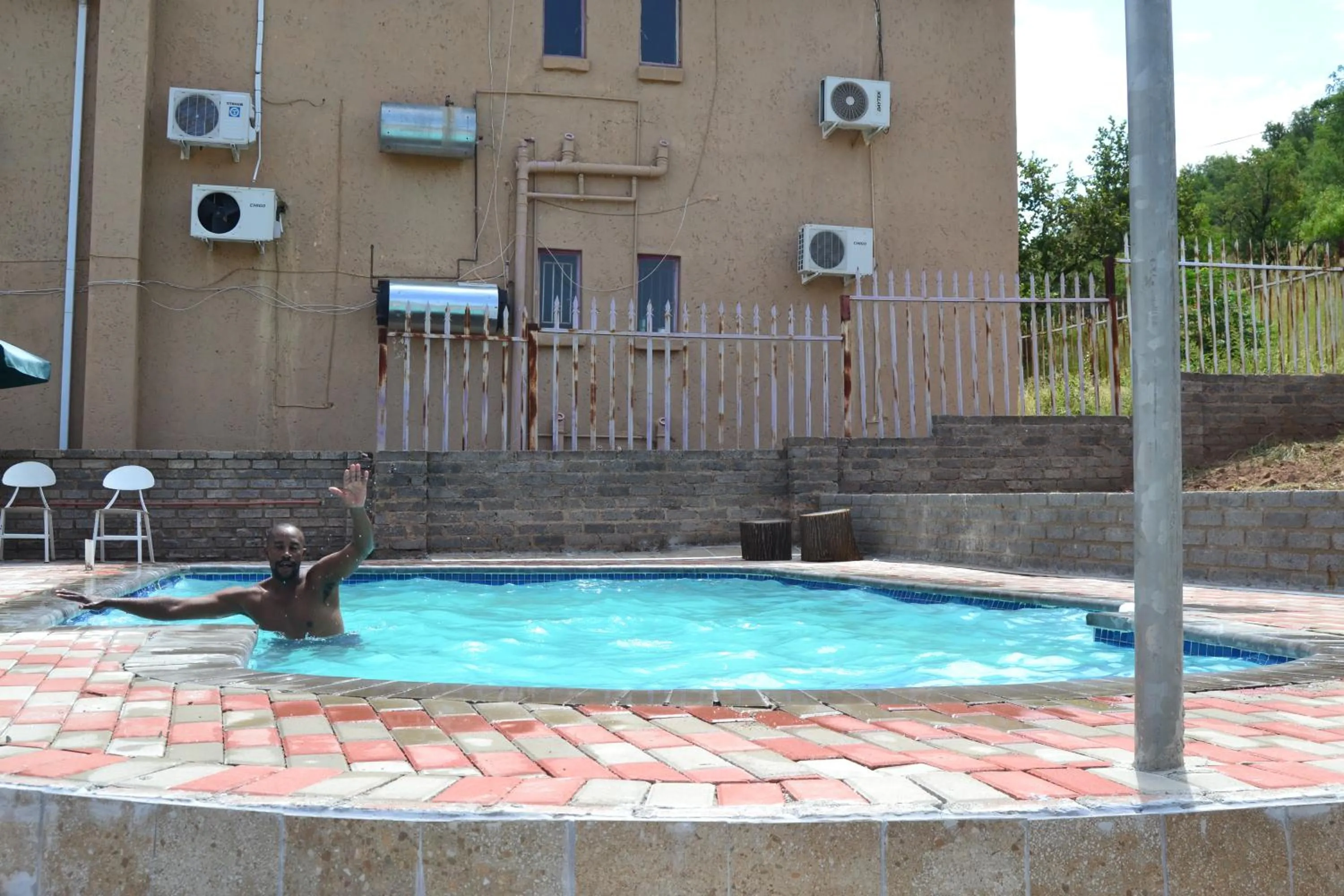 Pool view in Kamogelo Guest House