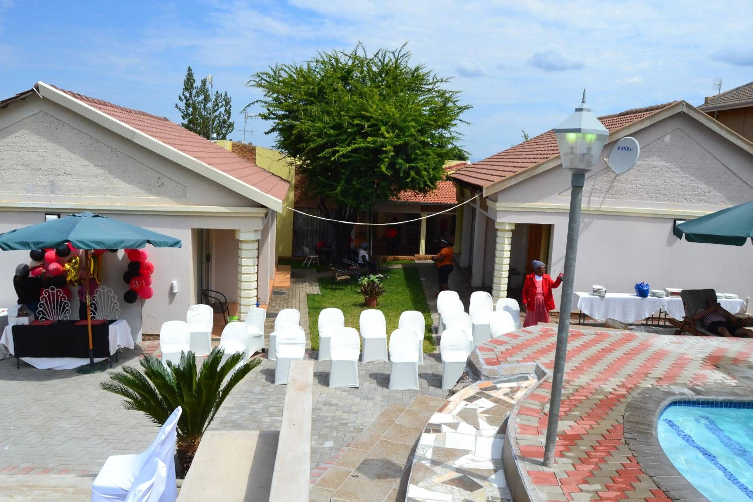 Pool view in Kamogelo Guest House