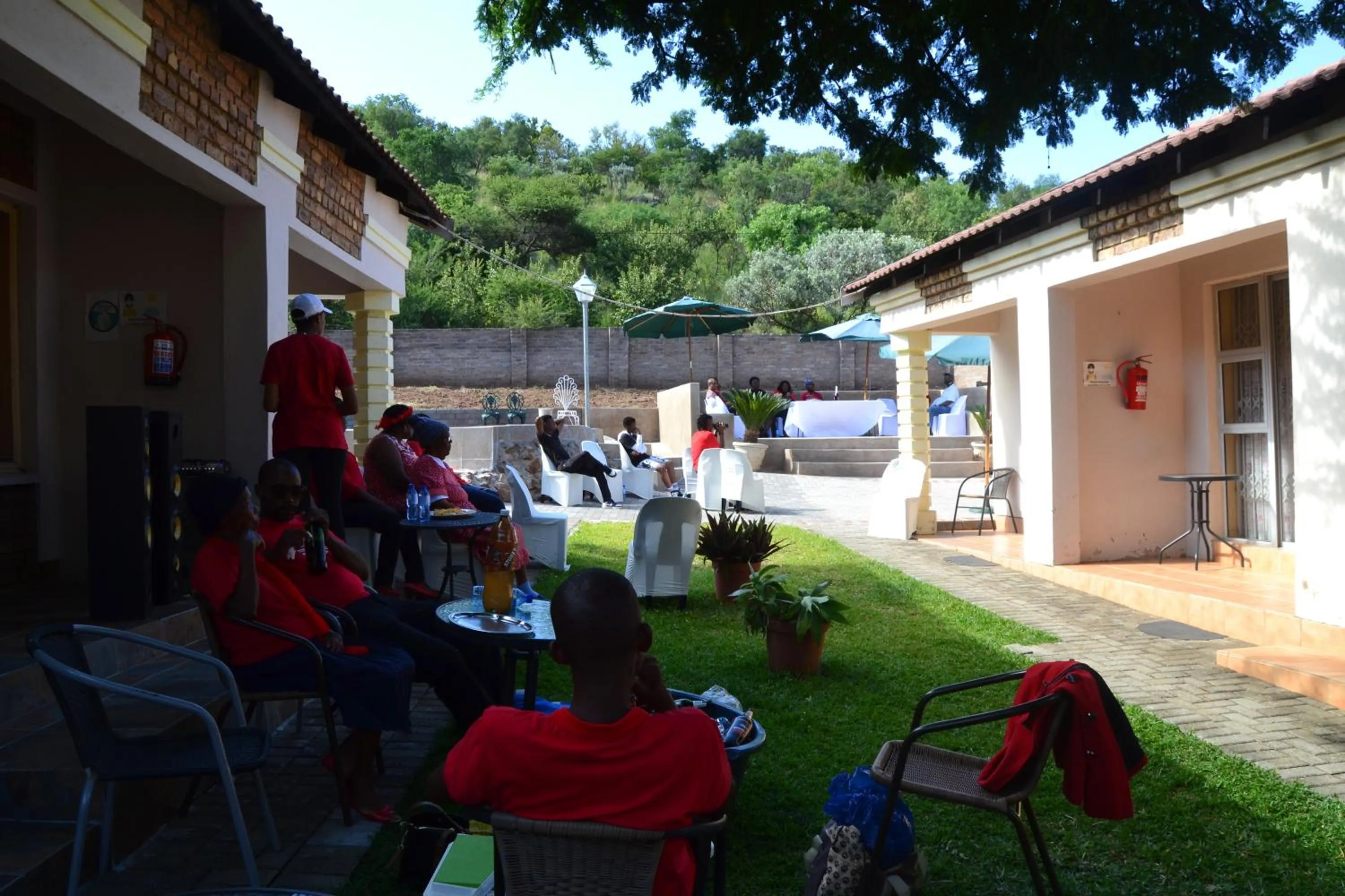 Garden view in Kamogelo Guest House