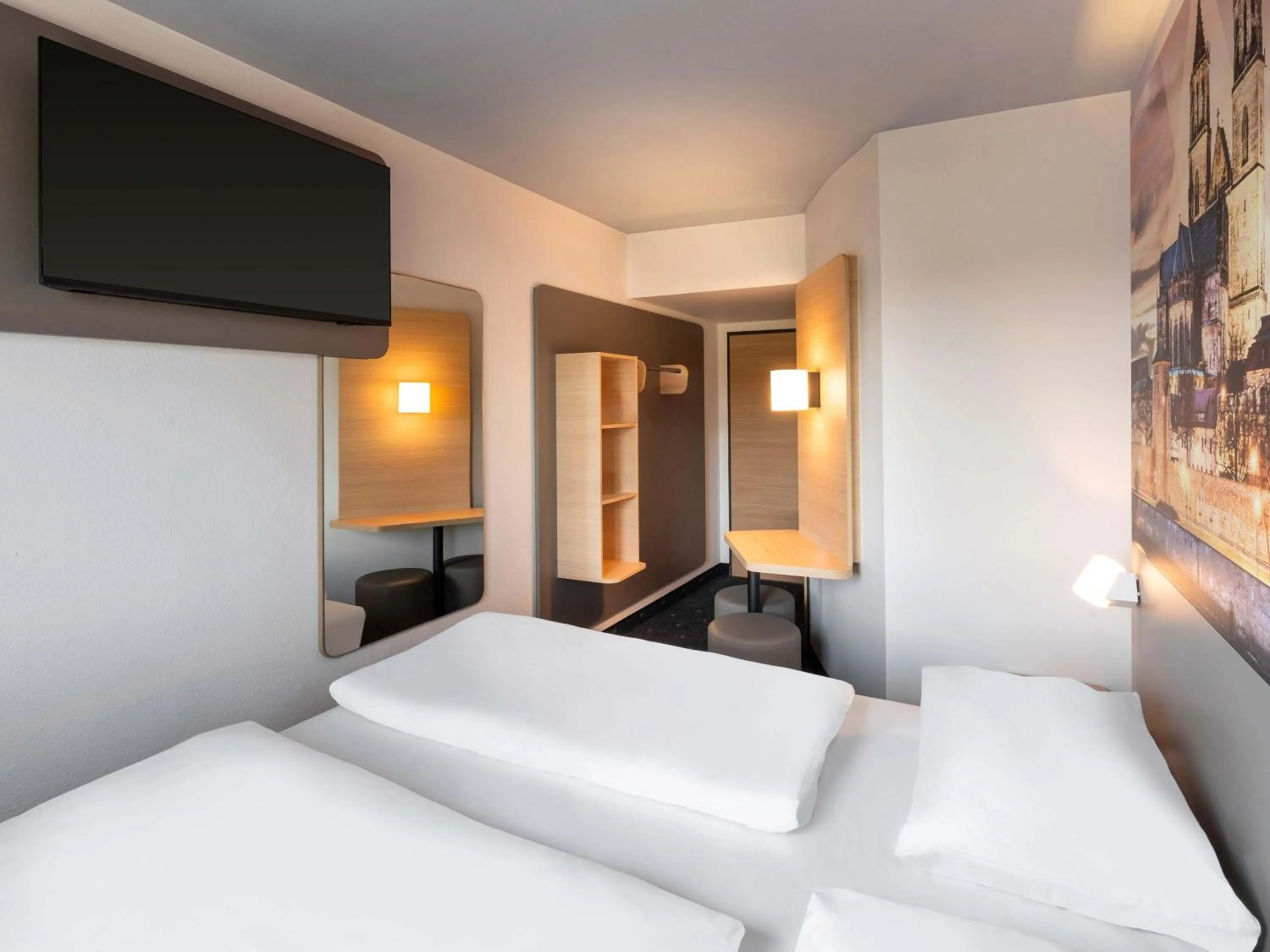 Photo of the whole room, Bed in B&B HOTEL Magdeburg-Barleben