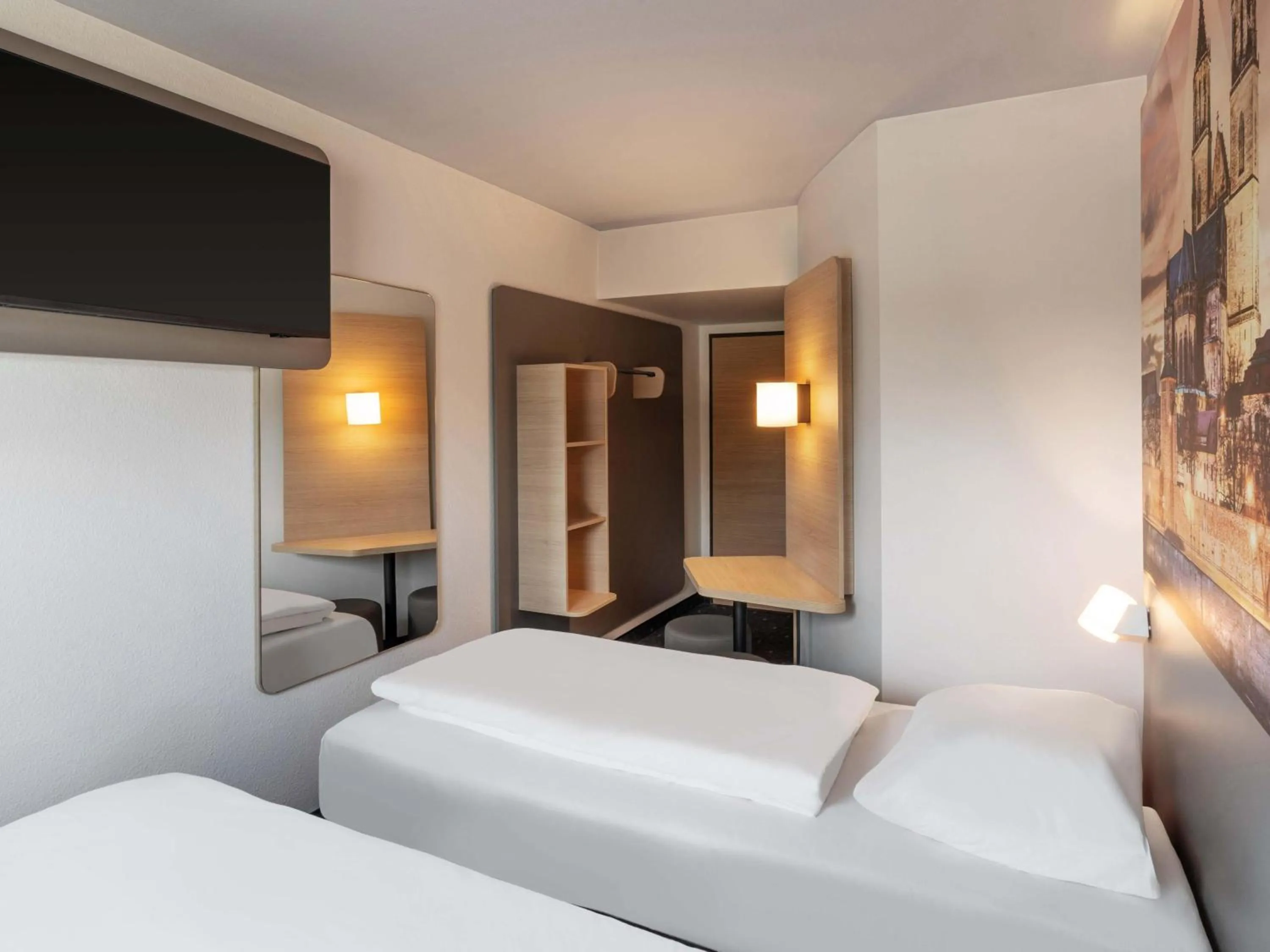 Photo of the whole room, Bed in B&B HOTEL Magdeburg-Barleben