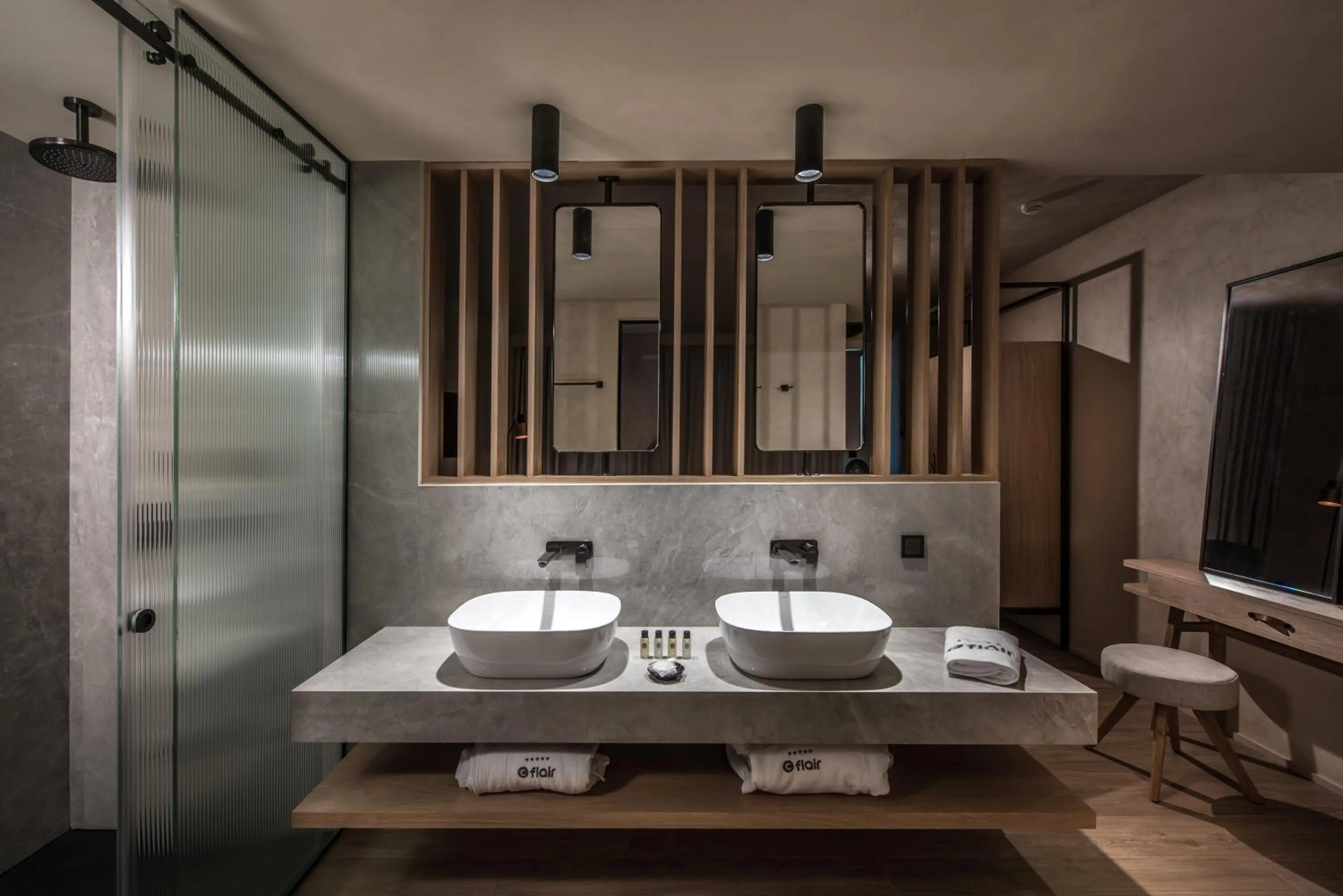 Bathroom in Chania Flair Boutique Hotel, Adults only, Tapestry Collection by Hilton