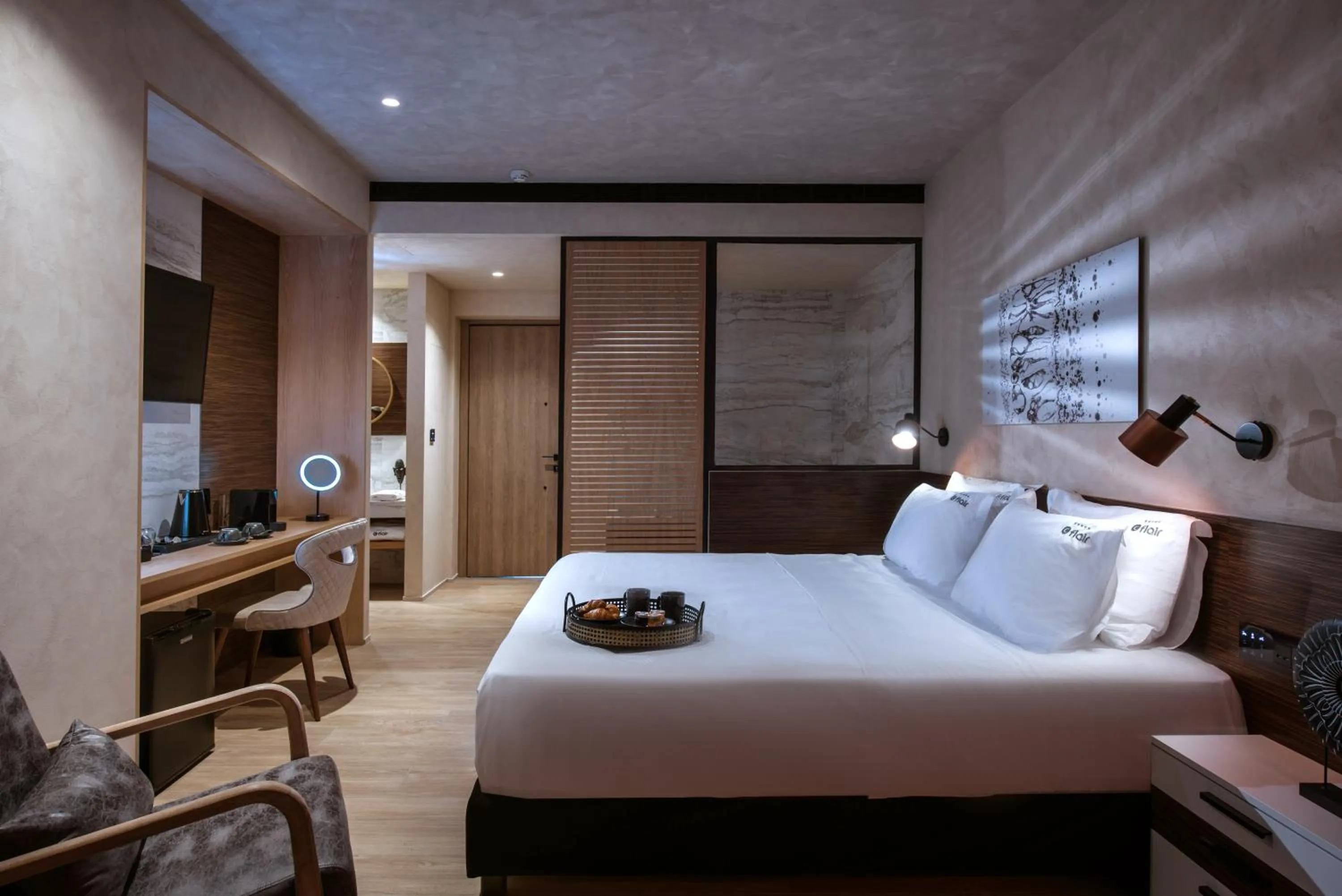 Bed in Chania Flair Boutique Hotel, Adults only, Tapestry Collection by Hilton