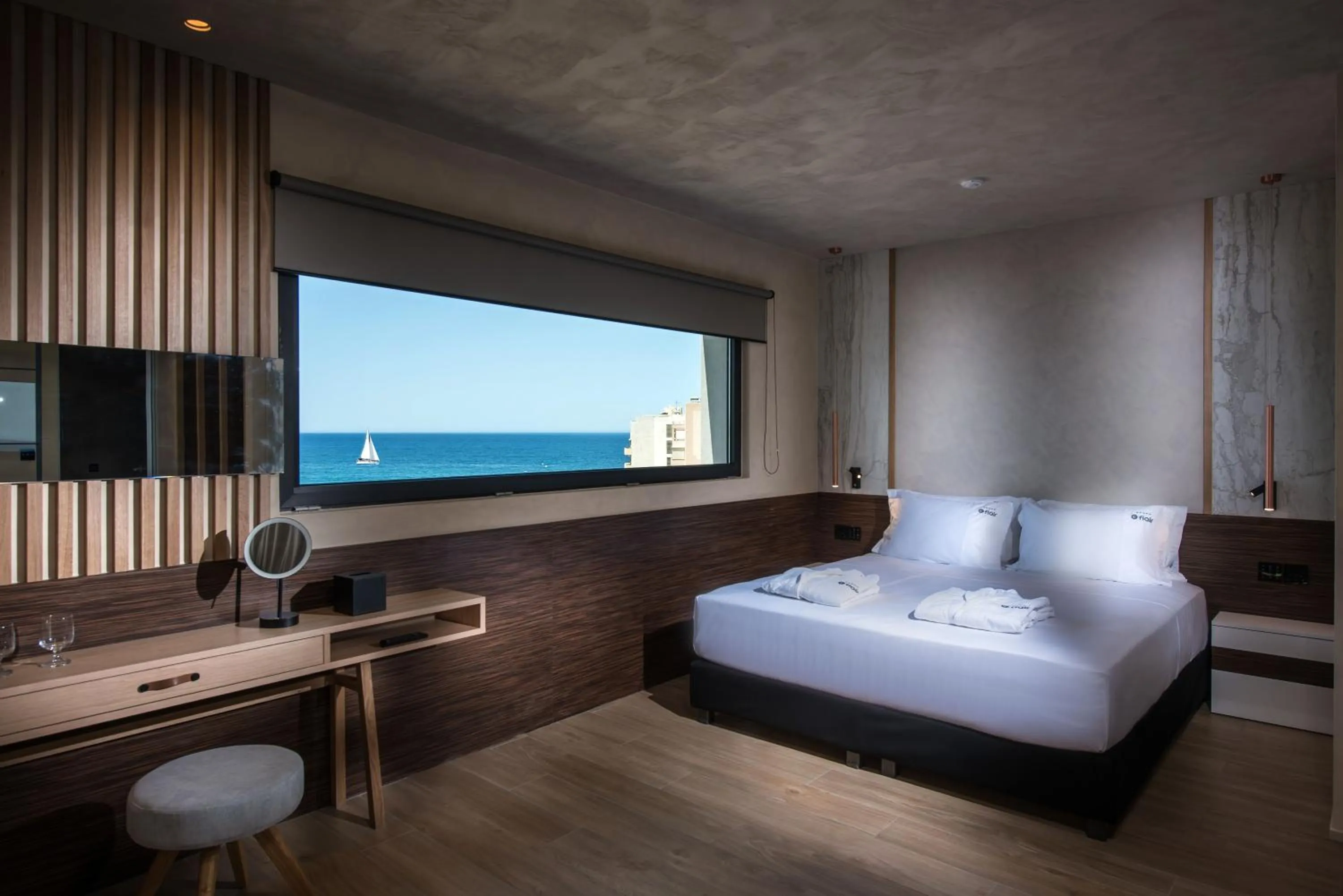 View (from property/room), Bed in Chania Flair Boutique Hotel, Adults only, Tapestry Collection by Hilton