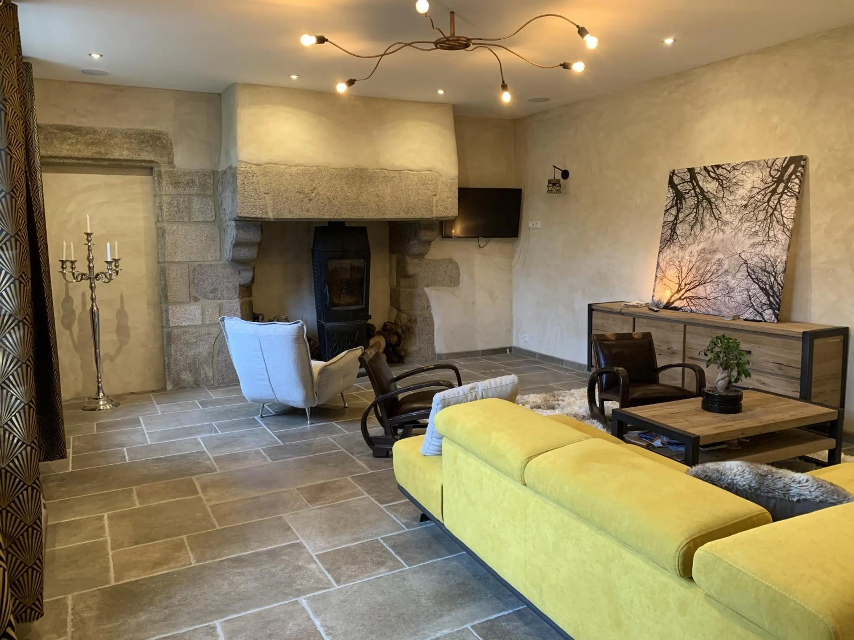 Living room in Les Villas d Onalou Kergastel