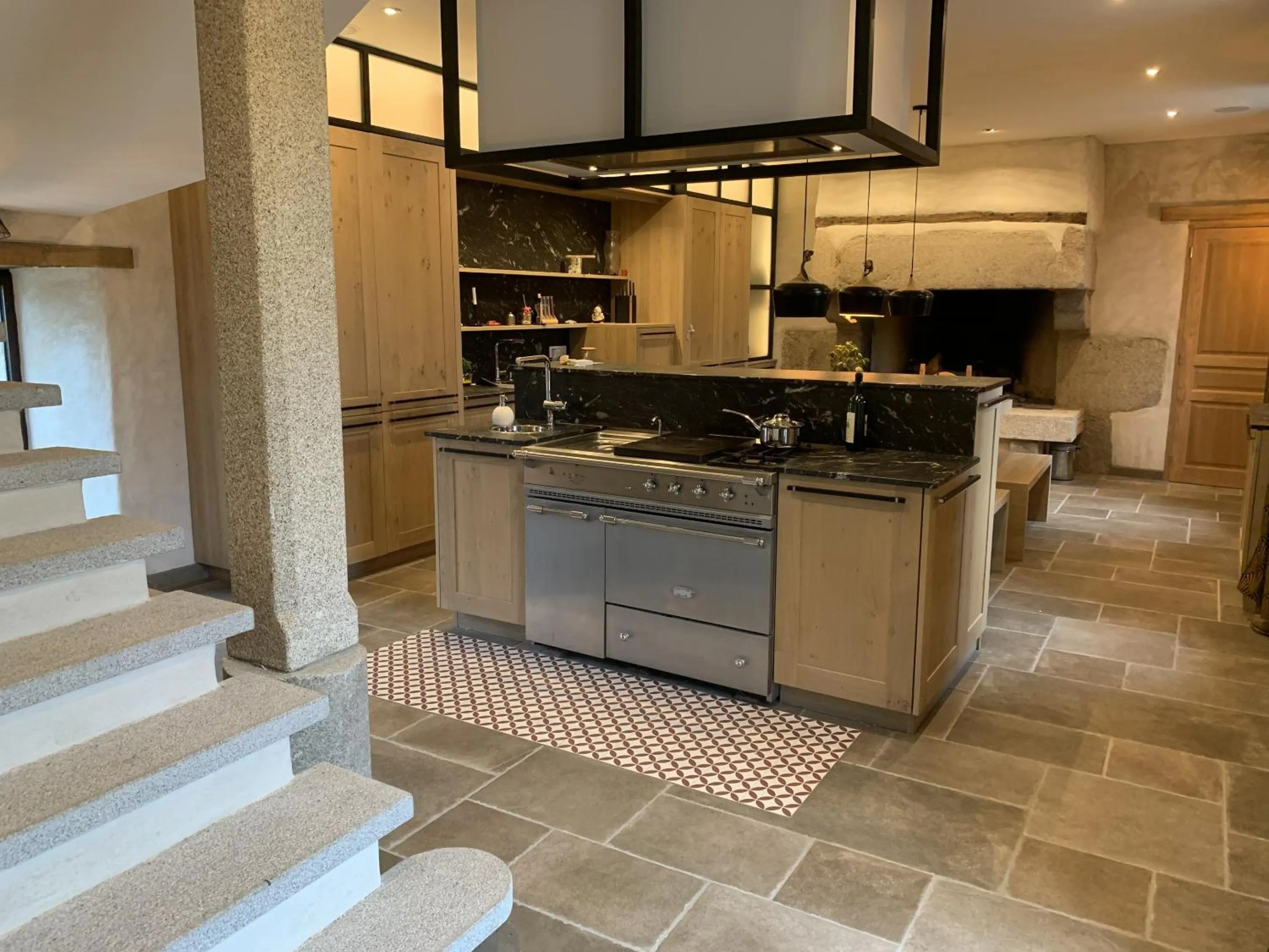 Kitchen or kitchenette in Les Villas d Onalou Kergastel