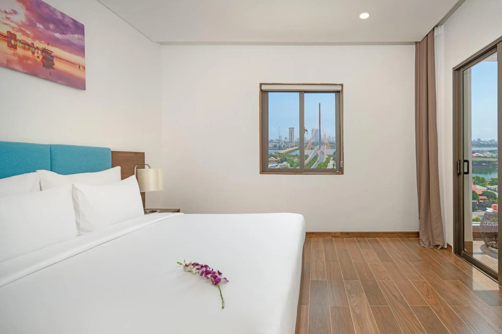 Bed in Gold Plaza Hotel Da Nang