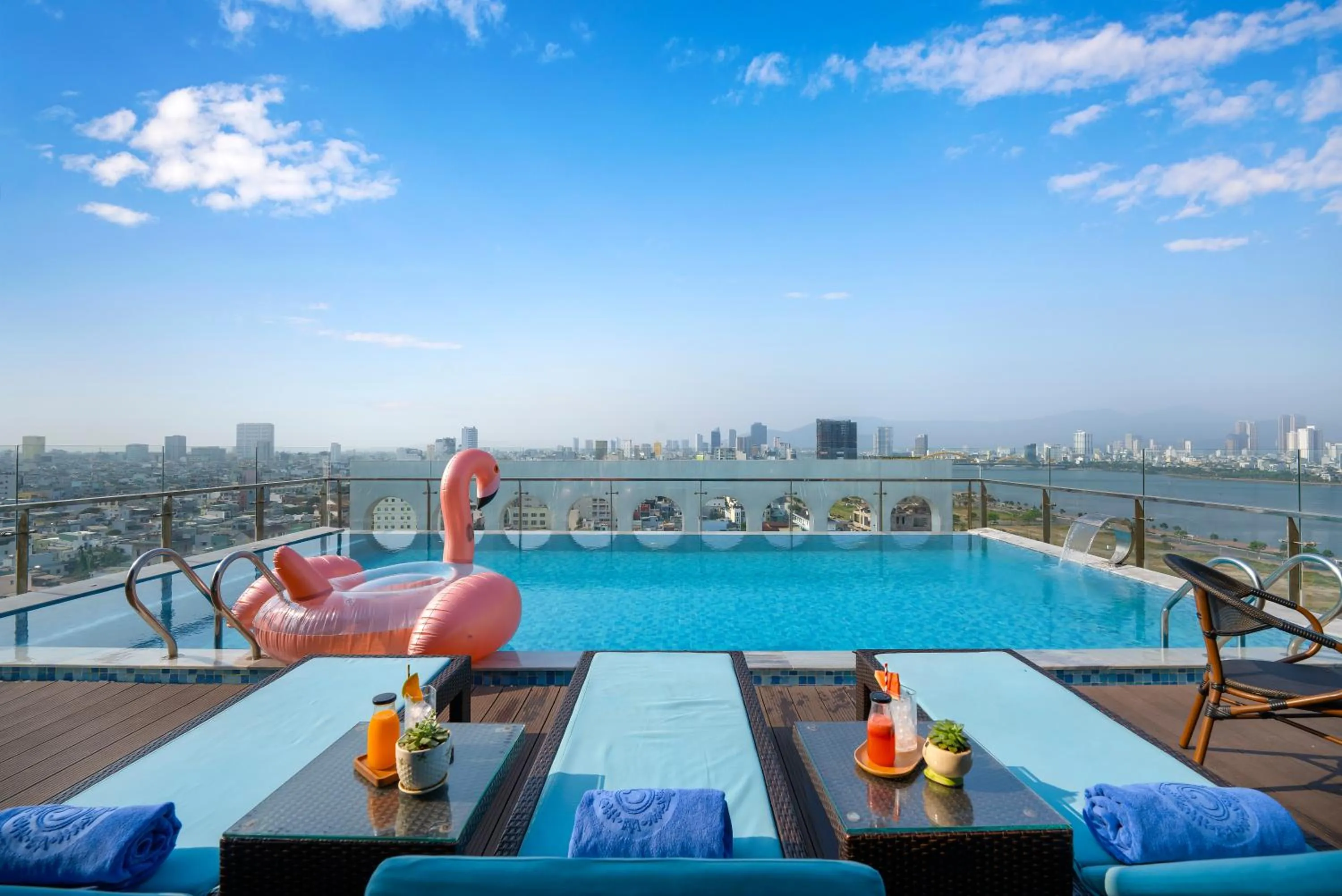 Swimming pool in Gold Plaza Hotel Da Nang