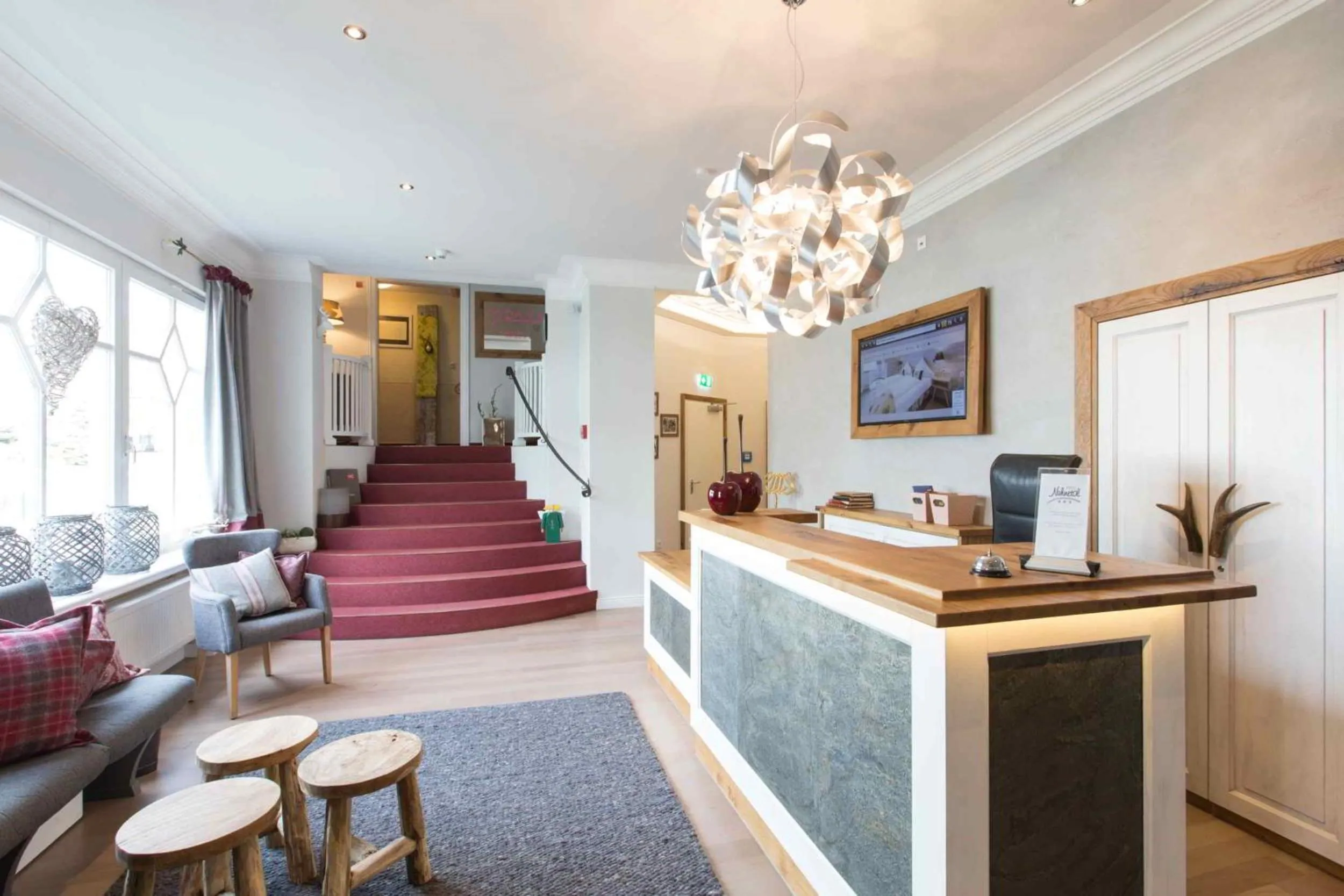 Lobby or reception in Hotel Nuhnetal