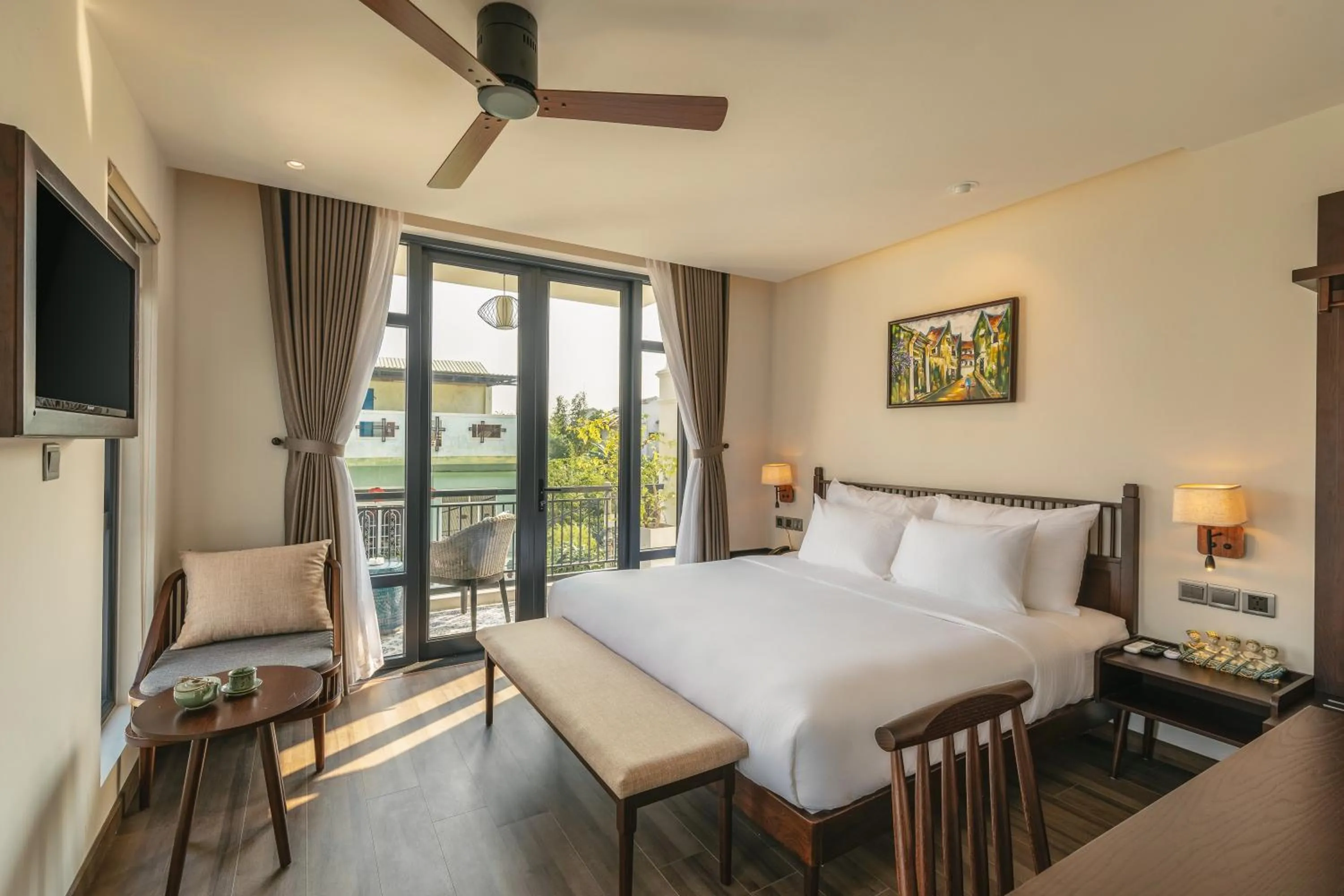 Bedroom, Bed in Volar de Faifo Villa