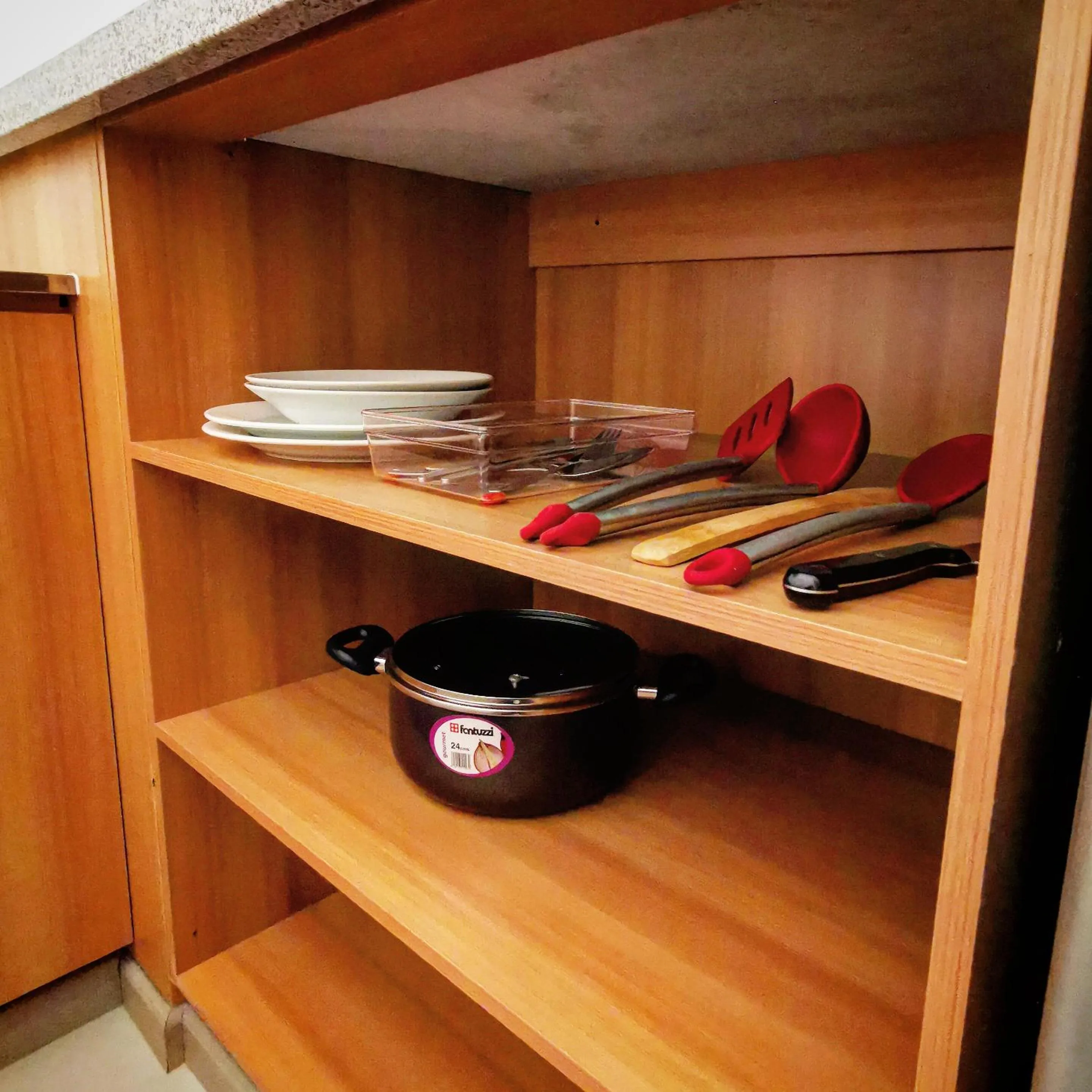 Kitchen or kitchenette in Apart Hotel Viva Providencia