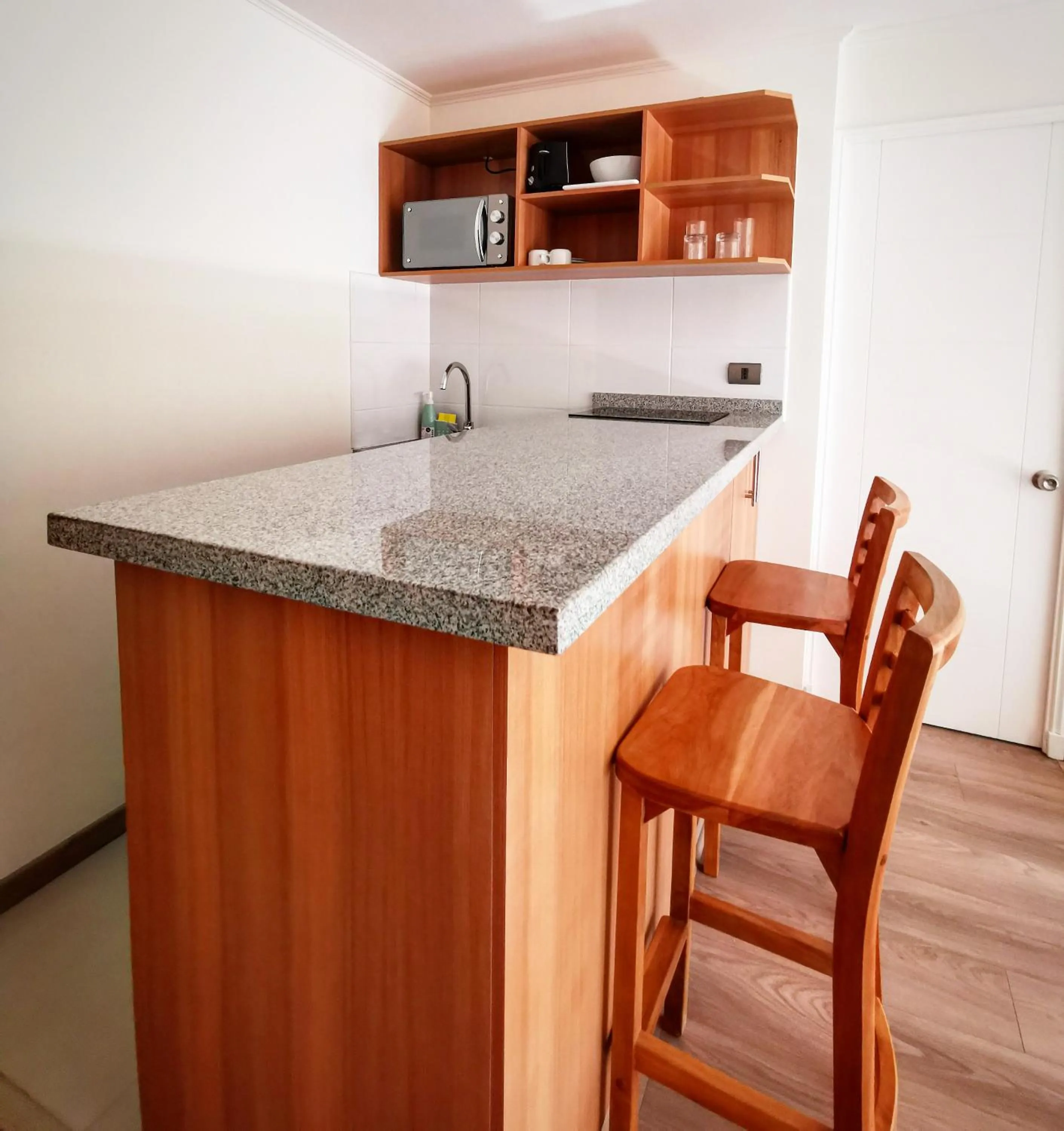 Kitchen or kitchenette in Apart Hotel Viva Providencia