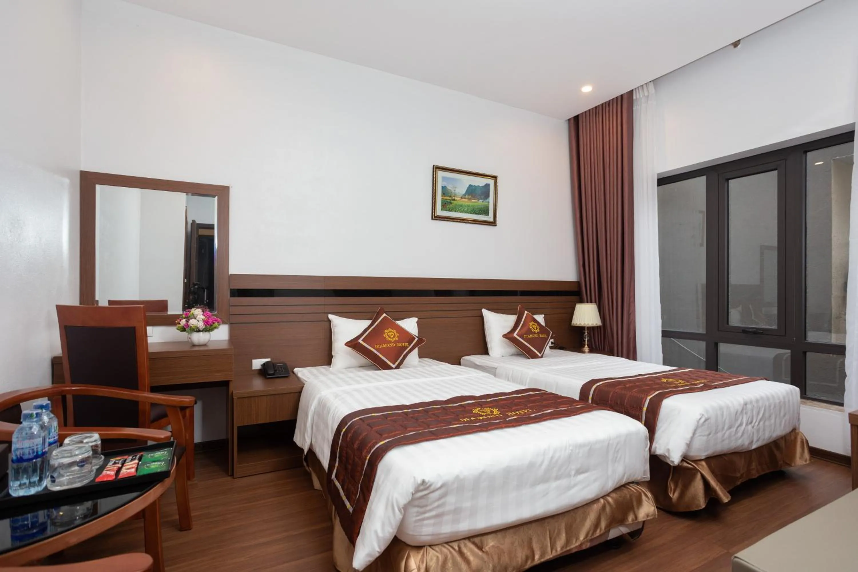 Bed in Diamond Hotel