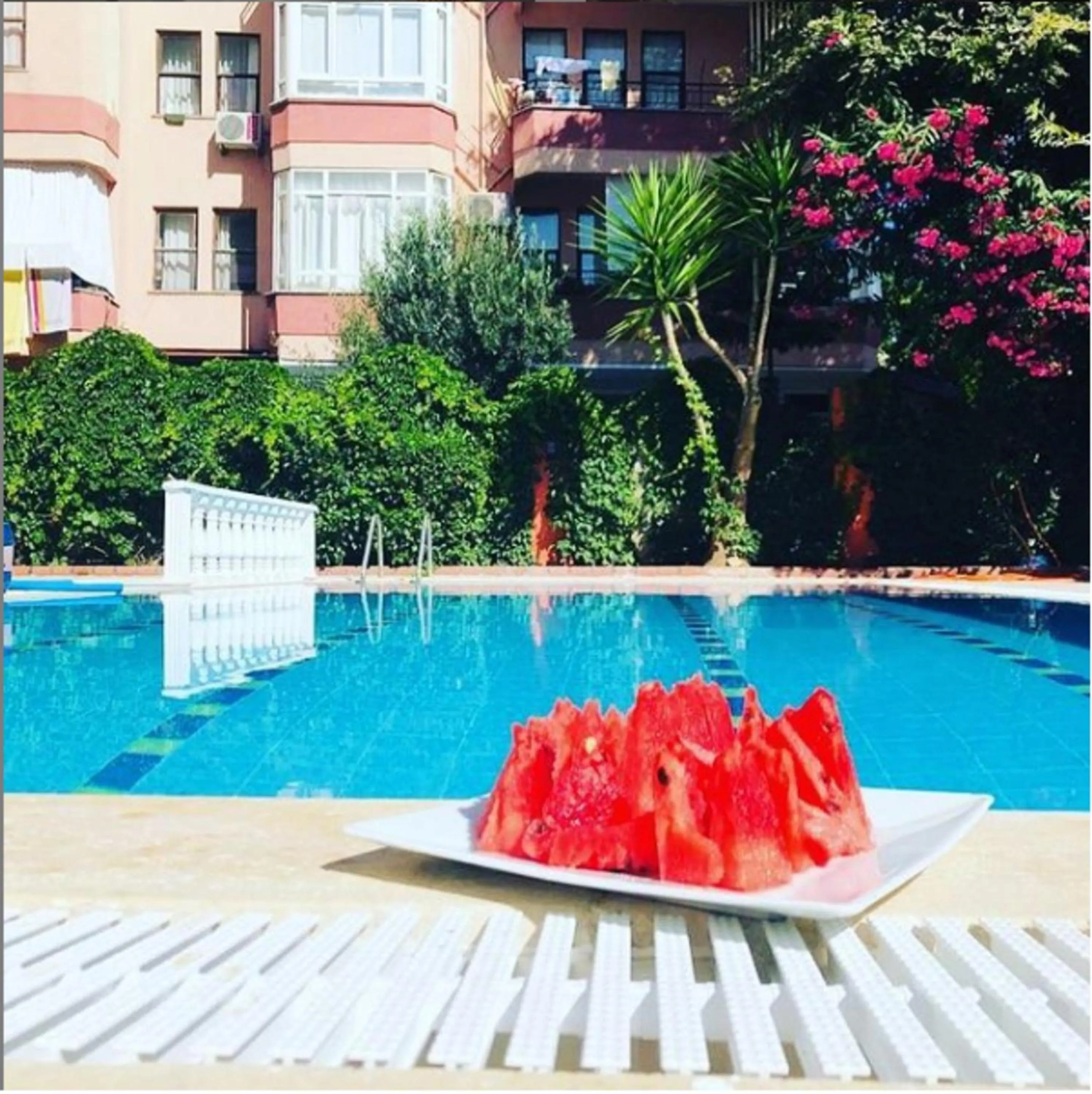 Swimming pool in Kleopatra ICARIA Apart Hotel