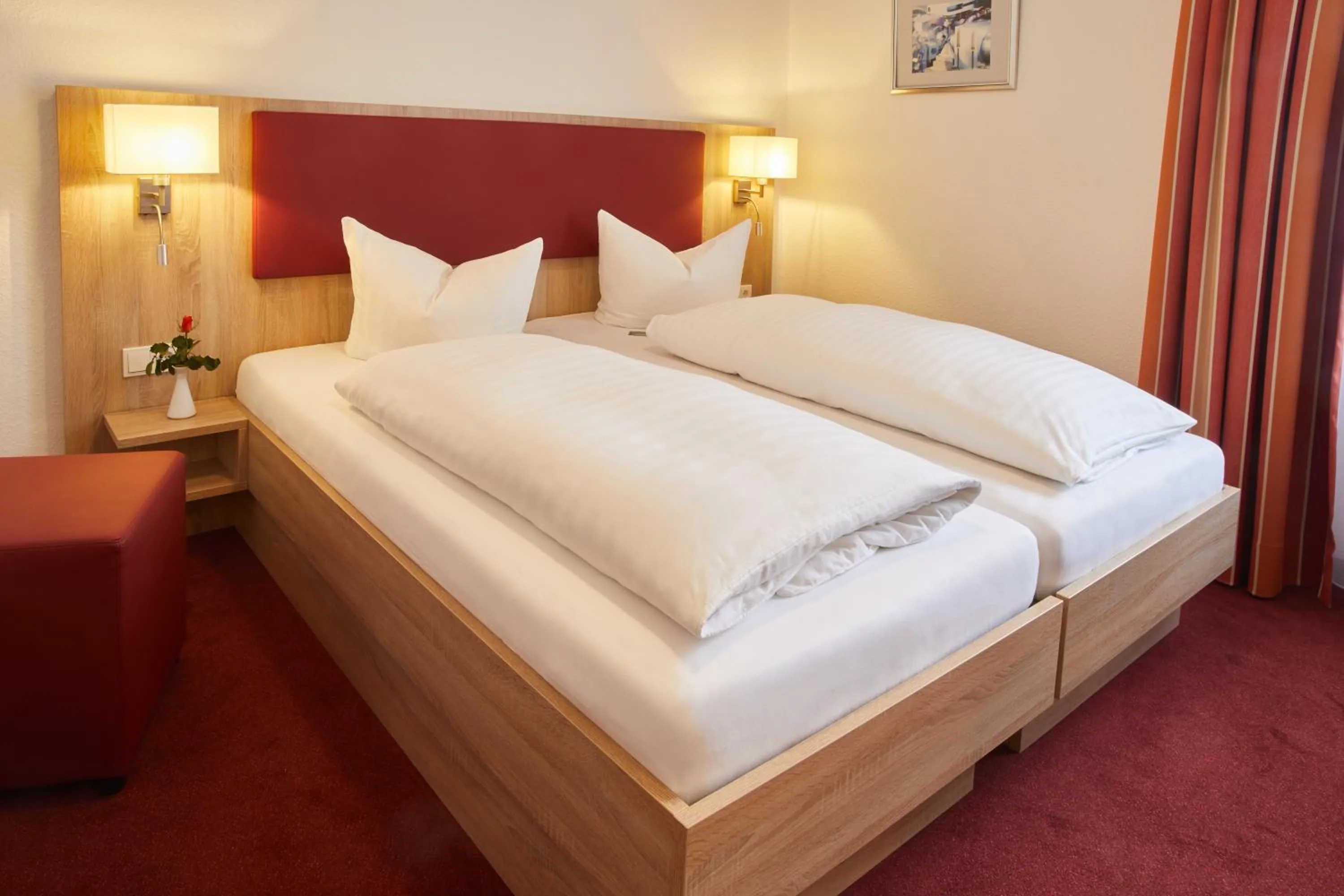 Bed in Hotel Zur Traube