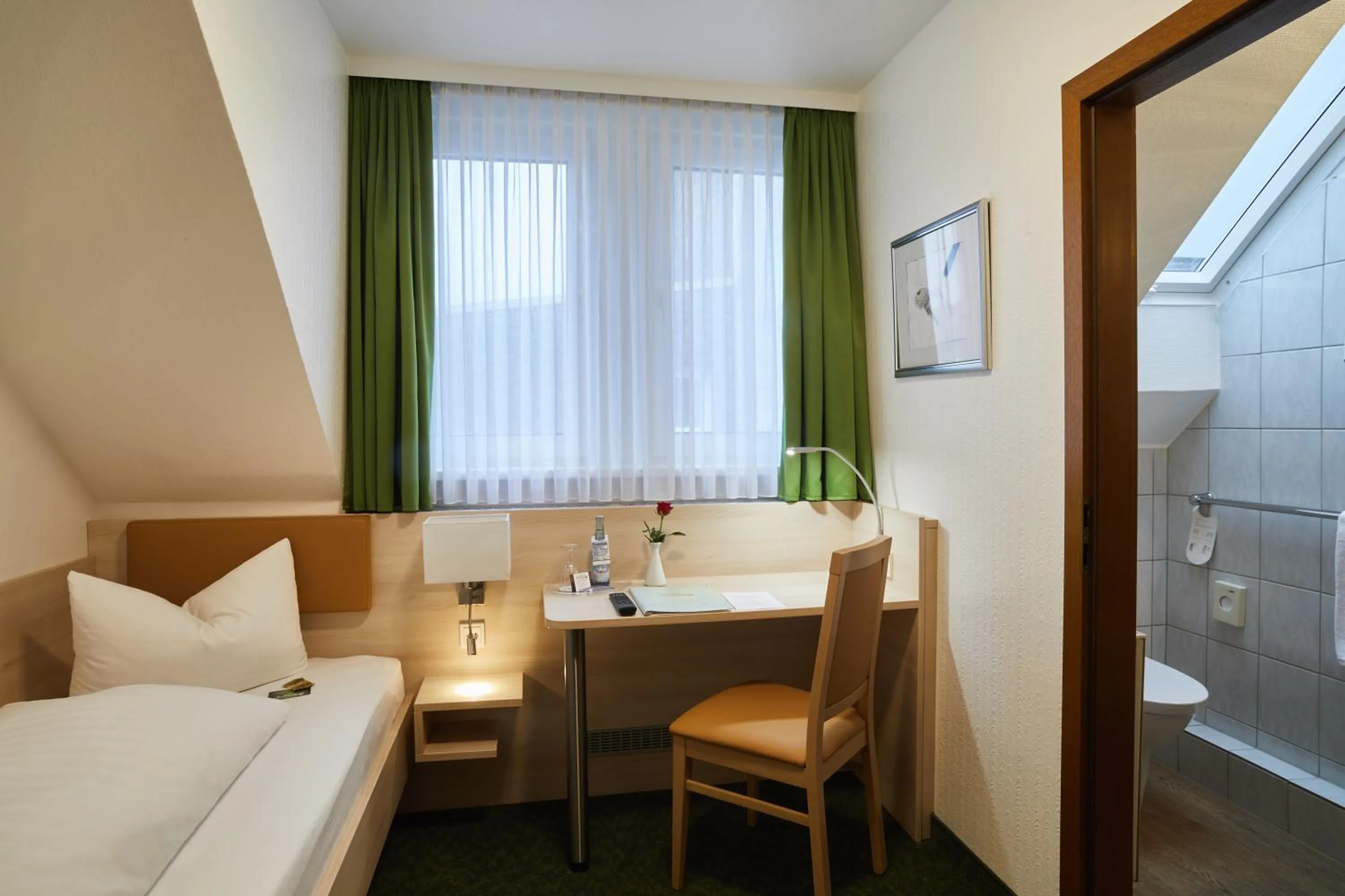 Photo of the whole room, Bed in Hotel Zur Traube