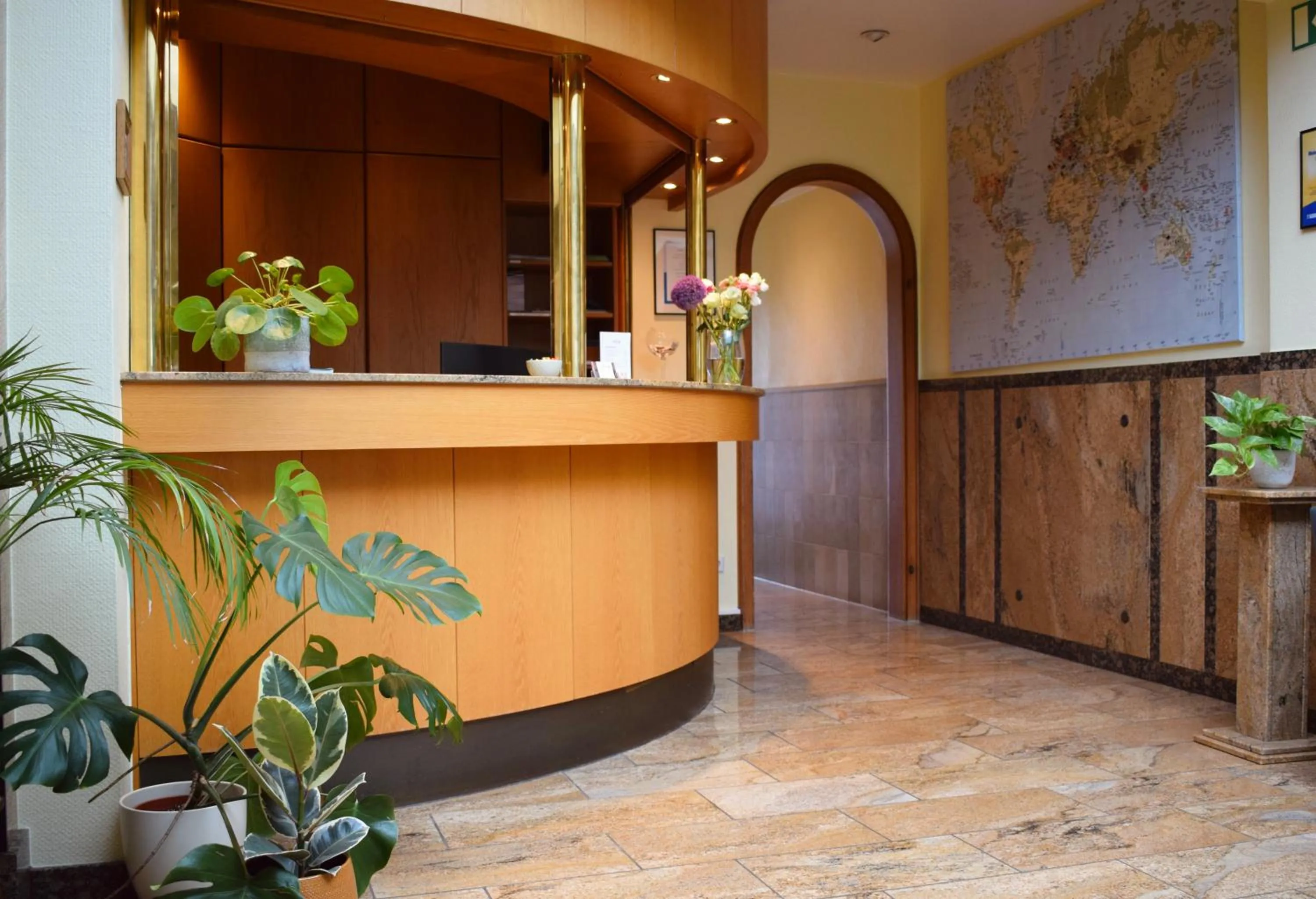 Lobby or reception in Hotel Zur Traube