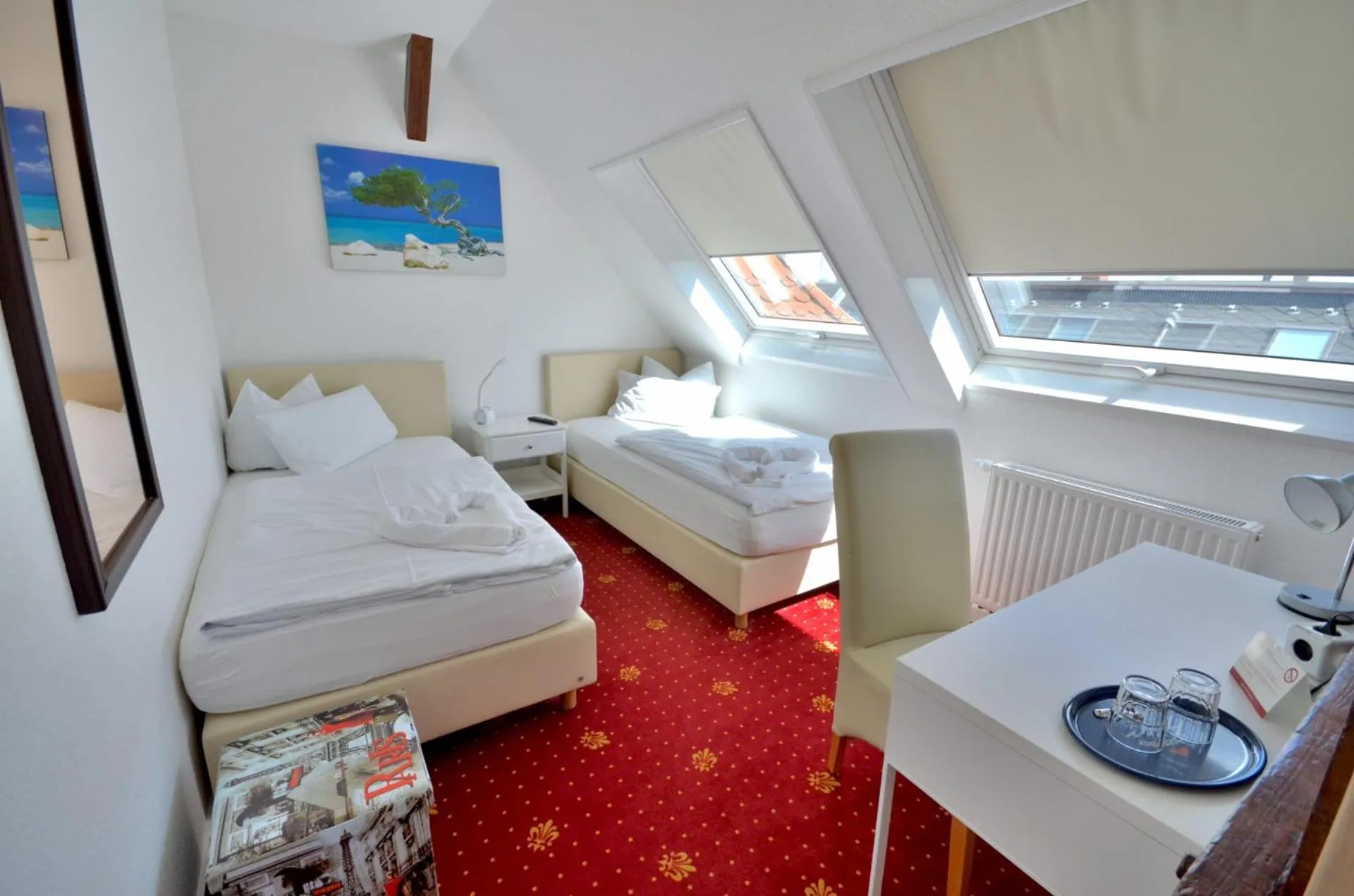 Photo of the whole room, Bed in Hotel Alt-Connewitz