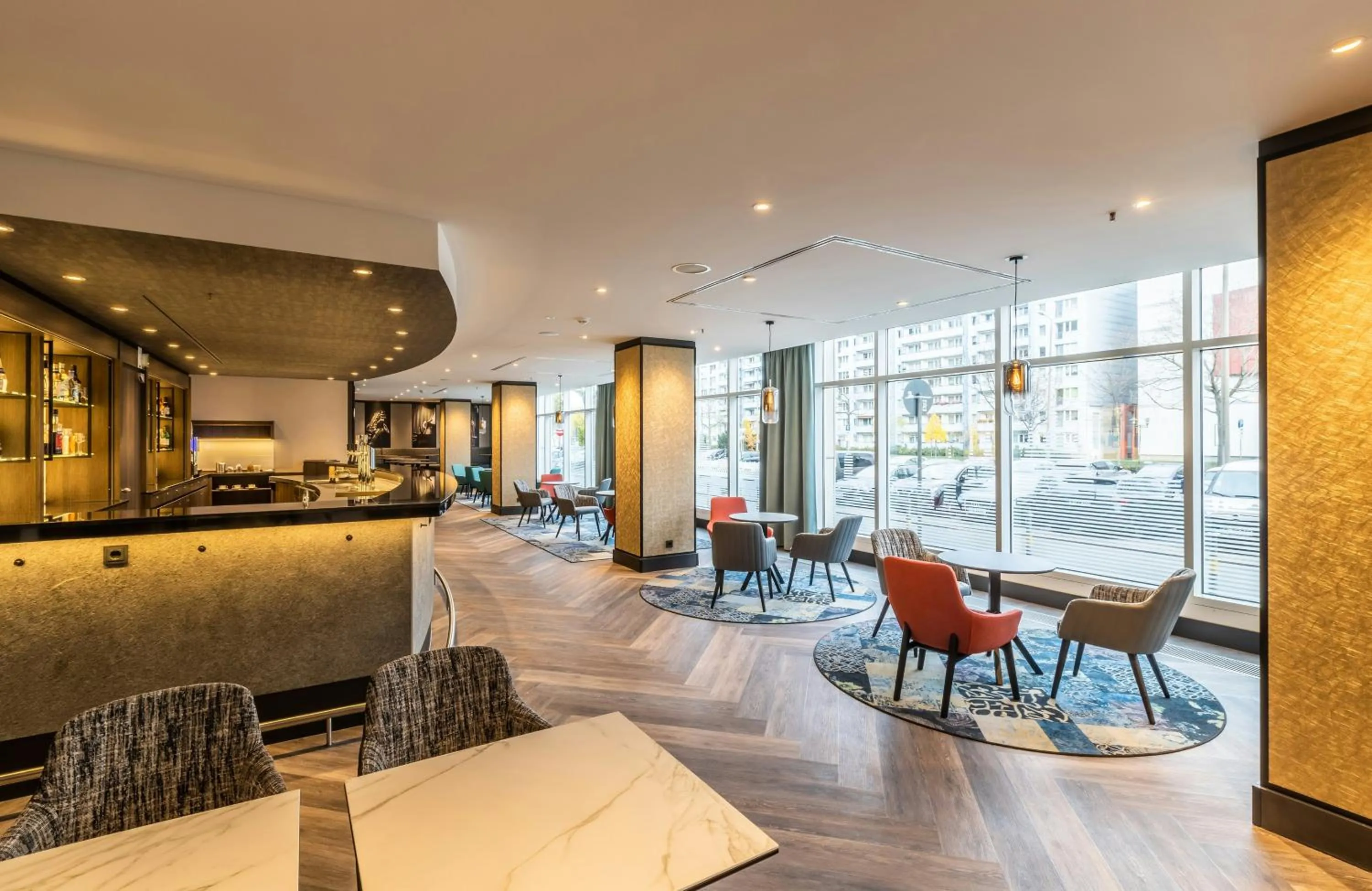 Lounge or bar in NYX Hotel Erfurt by Leonardo Hotels