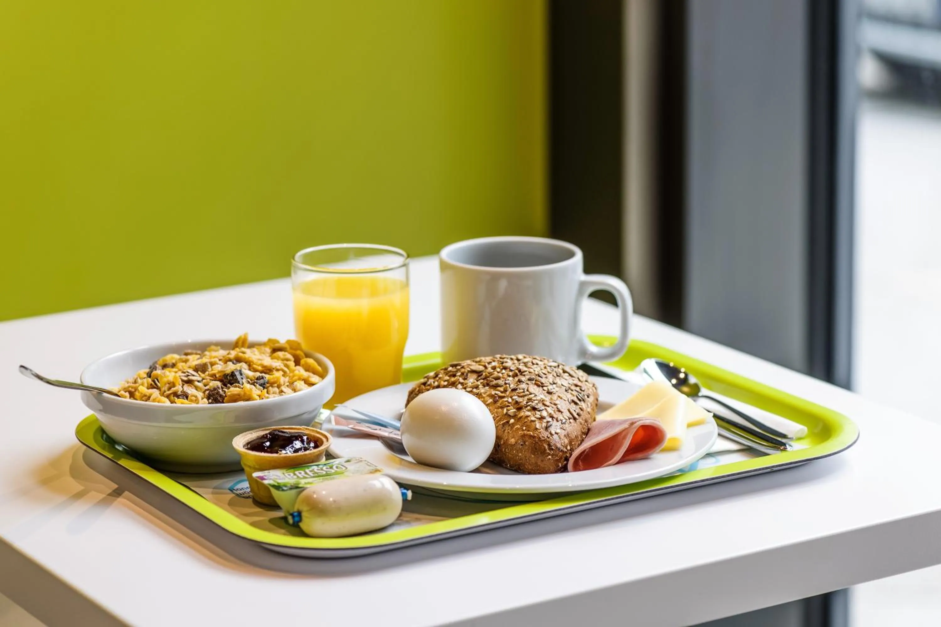 Continental breakfast in ibis budget Duisburg City am Innenhafen