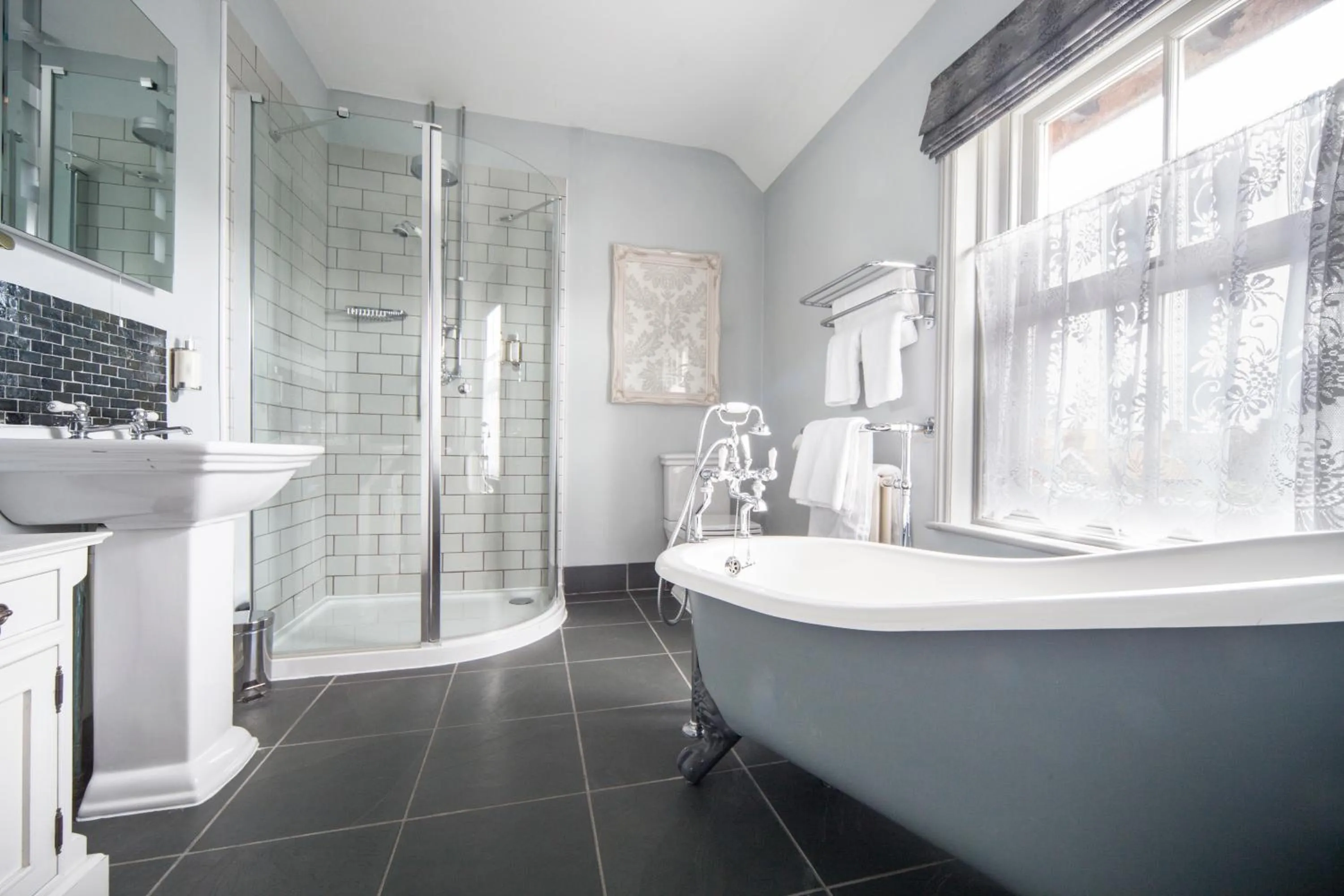 Bathroom in Titchwell Manor Hotel