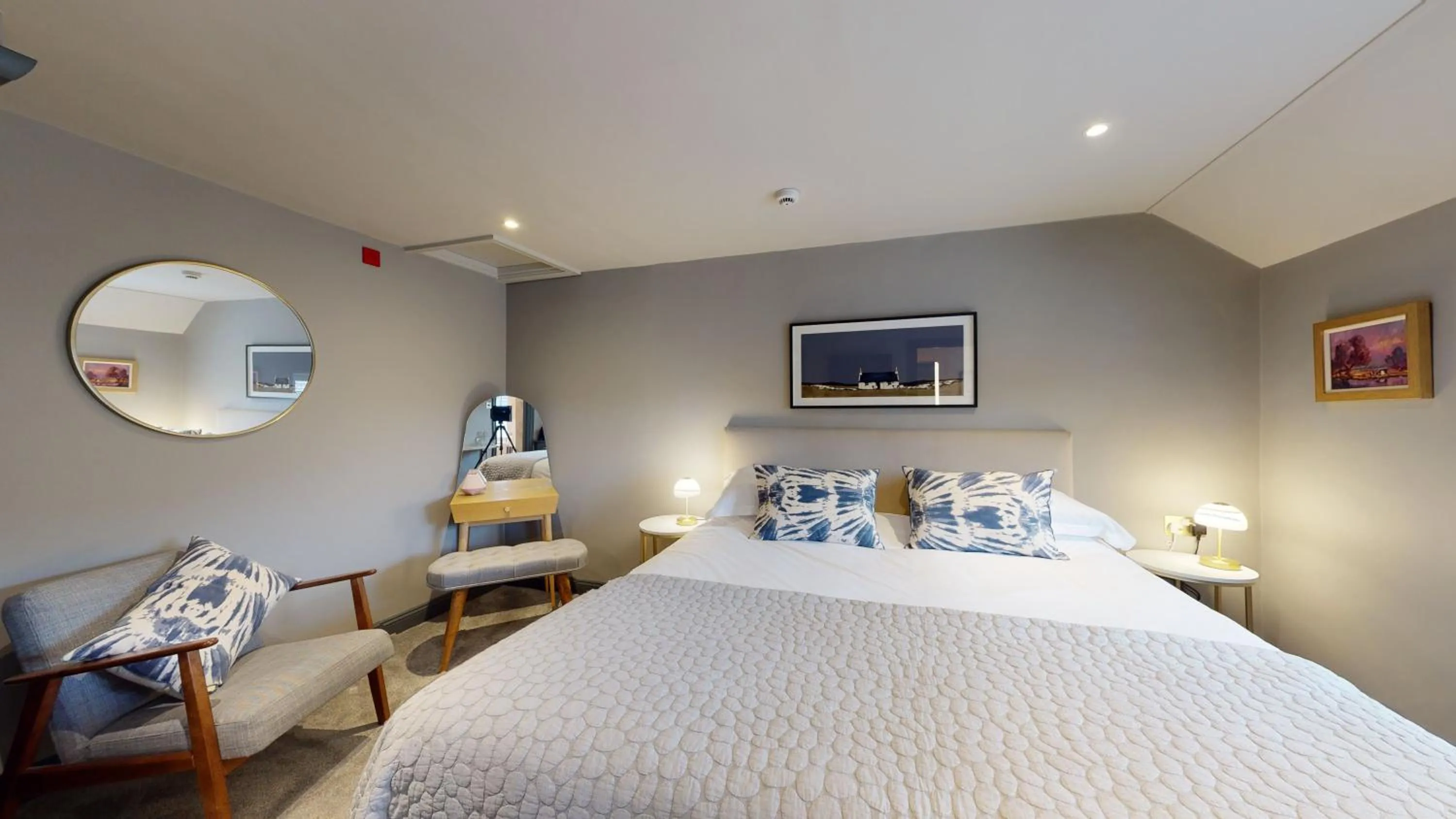 Bed in Titchwell Manor Hotel