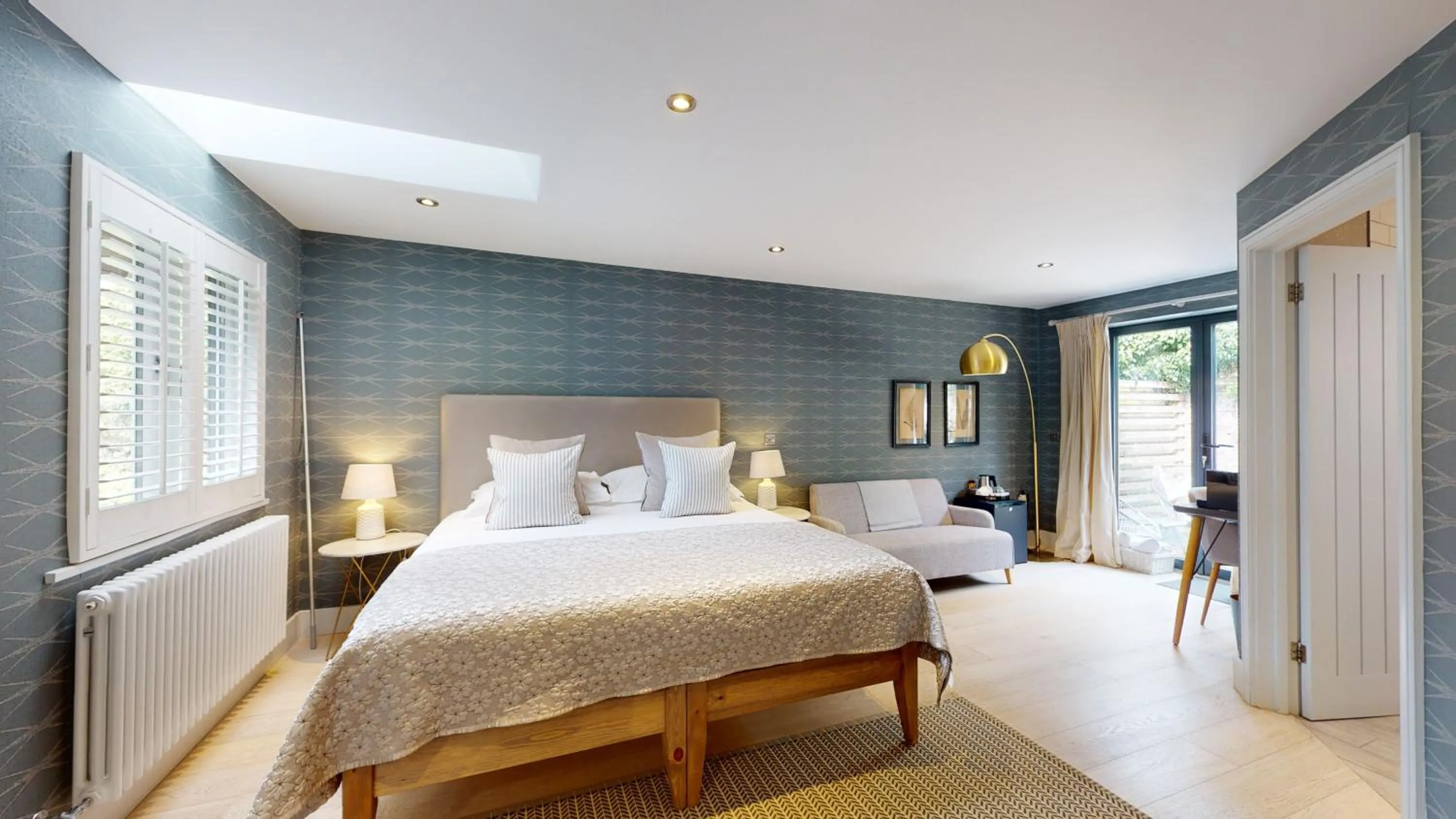 Bed in Titchwell Manor Hotel