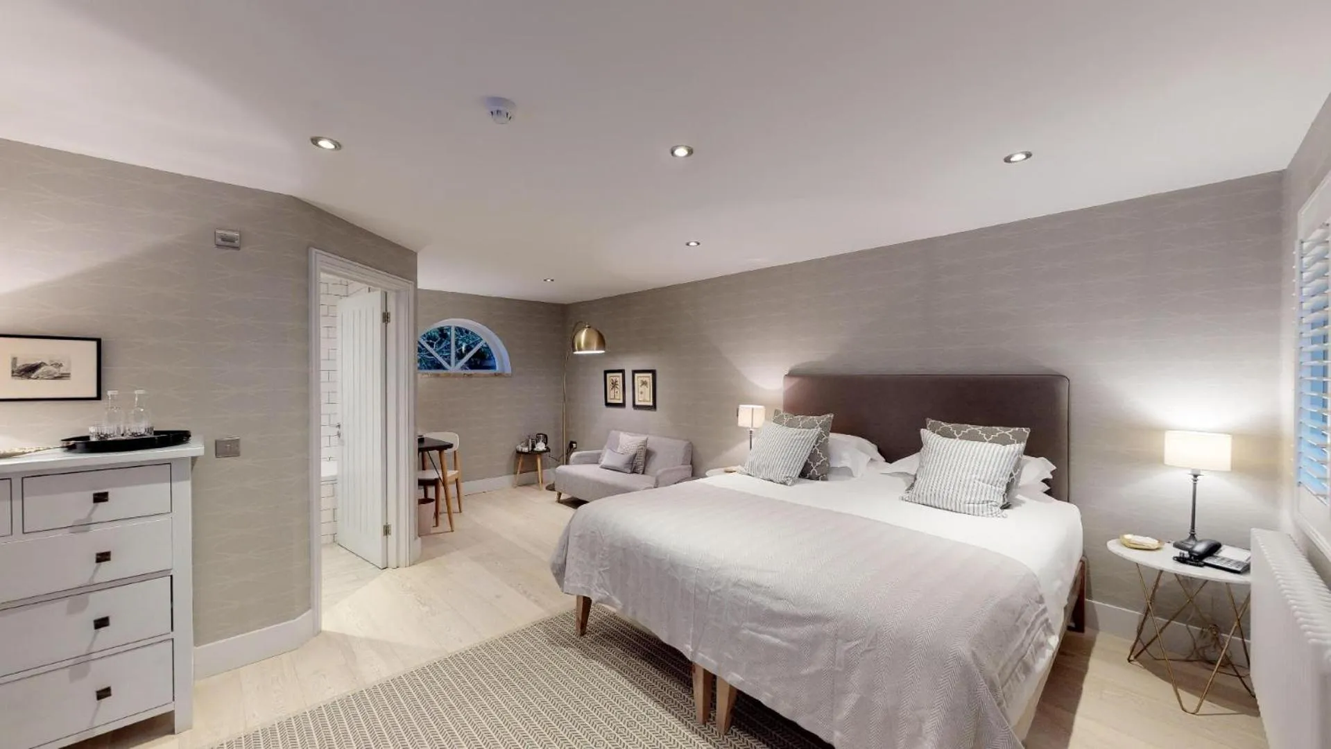 Bed in Titchwell Manor Hotel