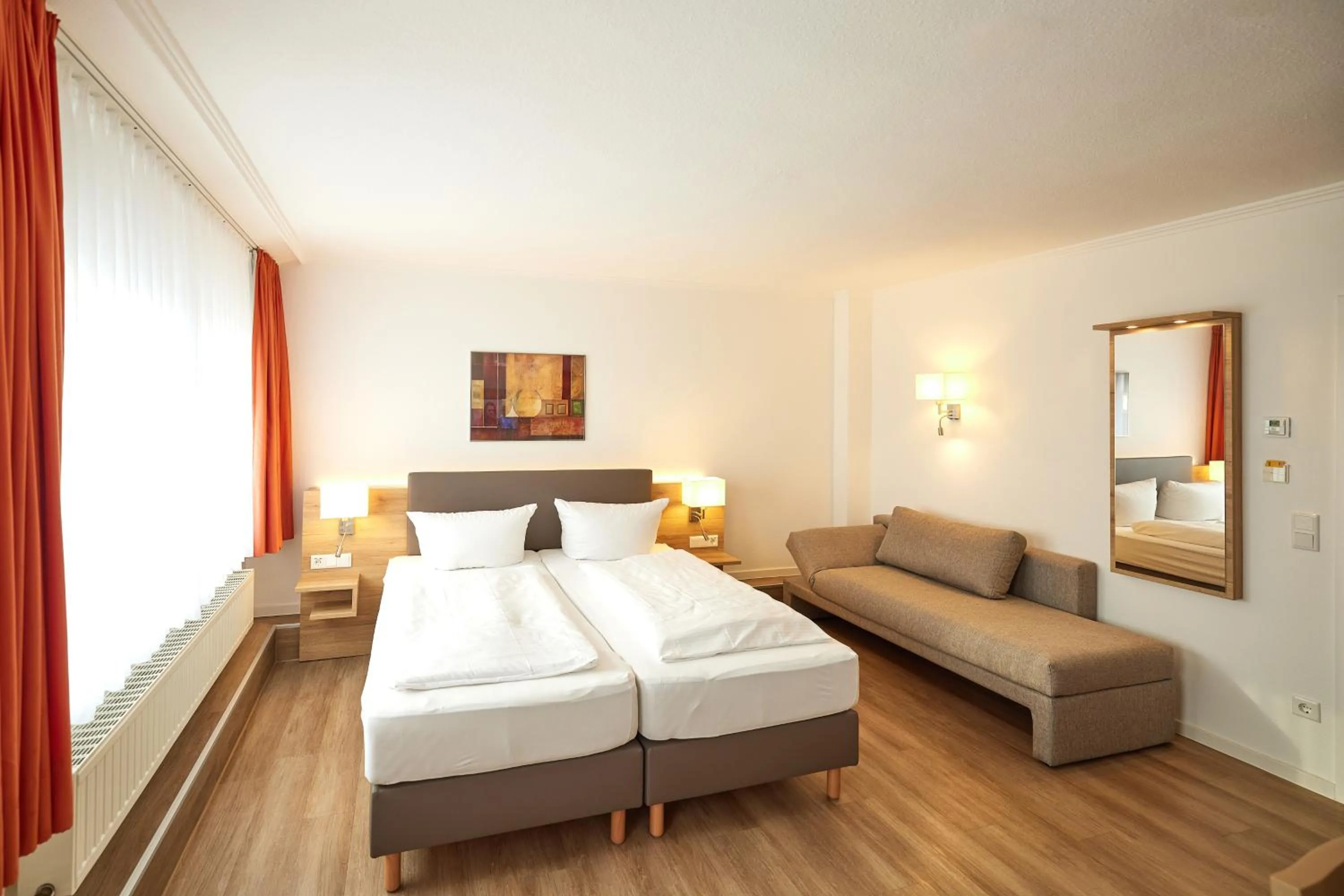 Bed in Hotel Restaurant Stegemann
