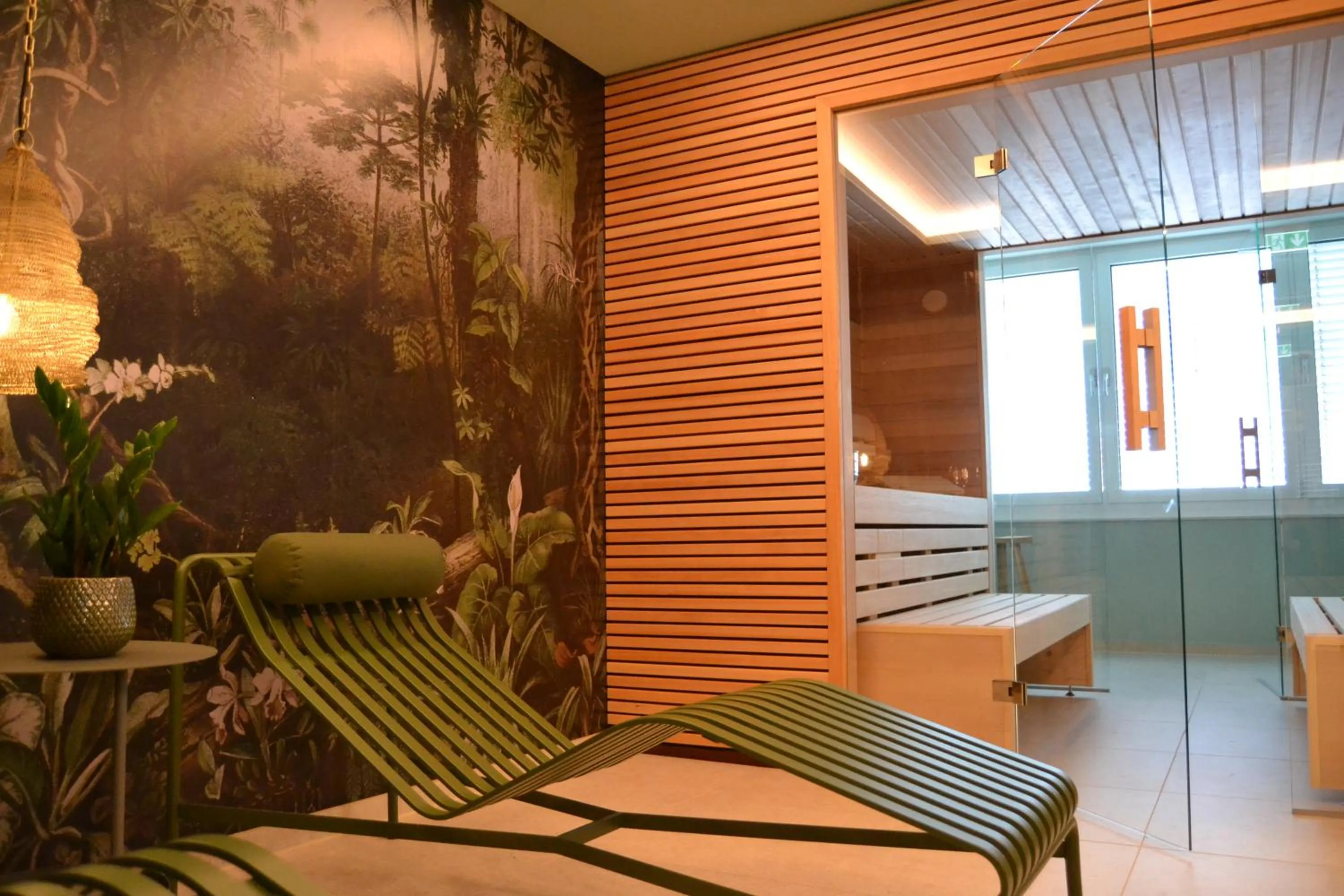 Sauna, Bed in Seaside Residenz Hotel Chemnitz