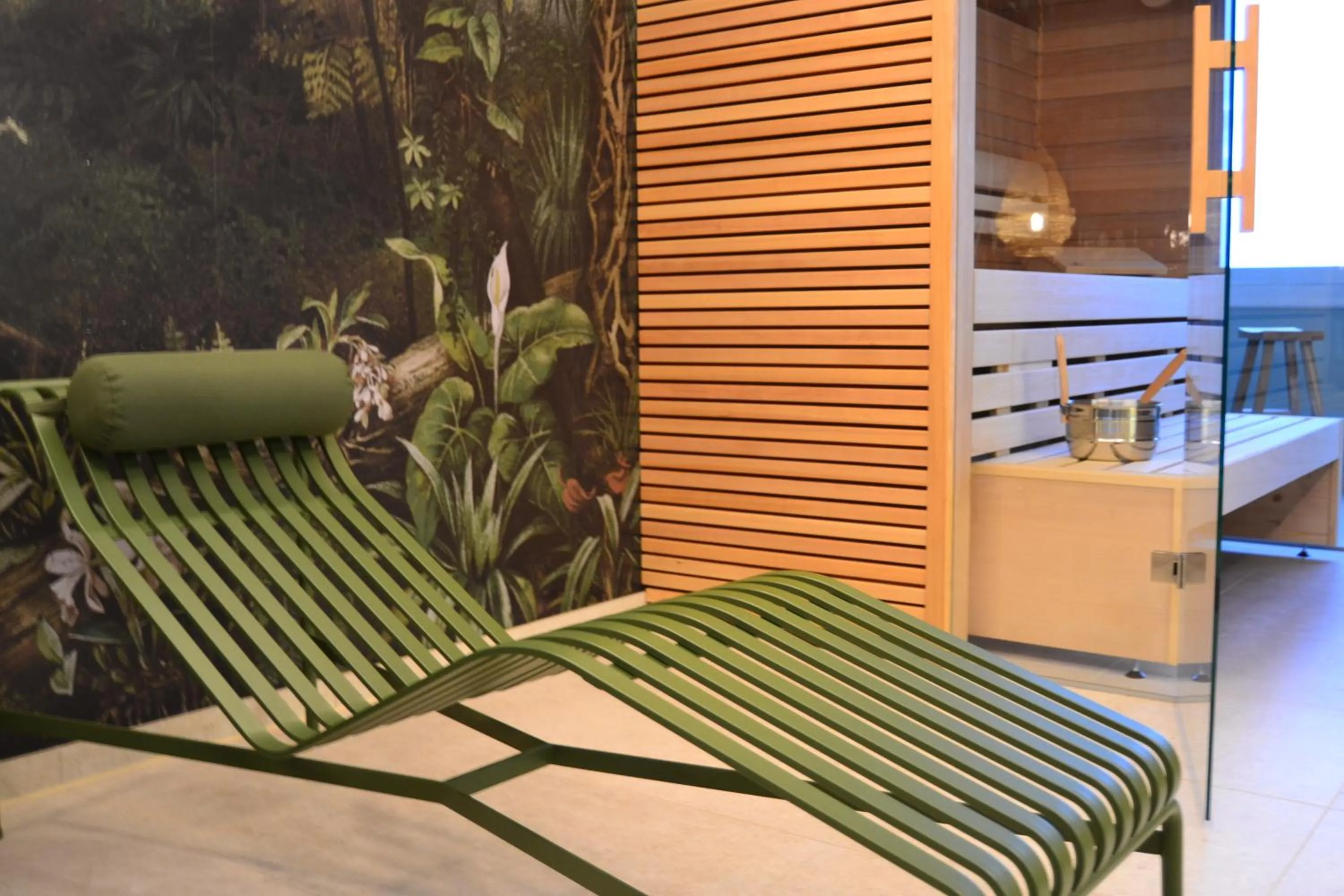 Sauna, Bed in Seaside Residenz Hotel Chemnitz