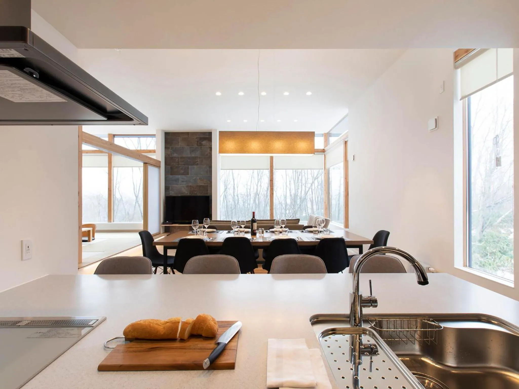 Kitchen or kitchenette in Aoyama Lodge