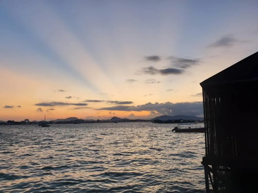 Sunset in Sea Star Resort Semporna