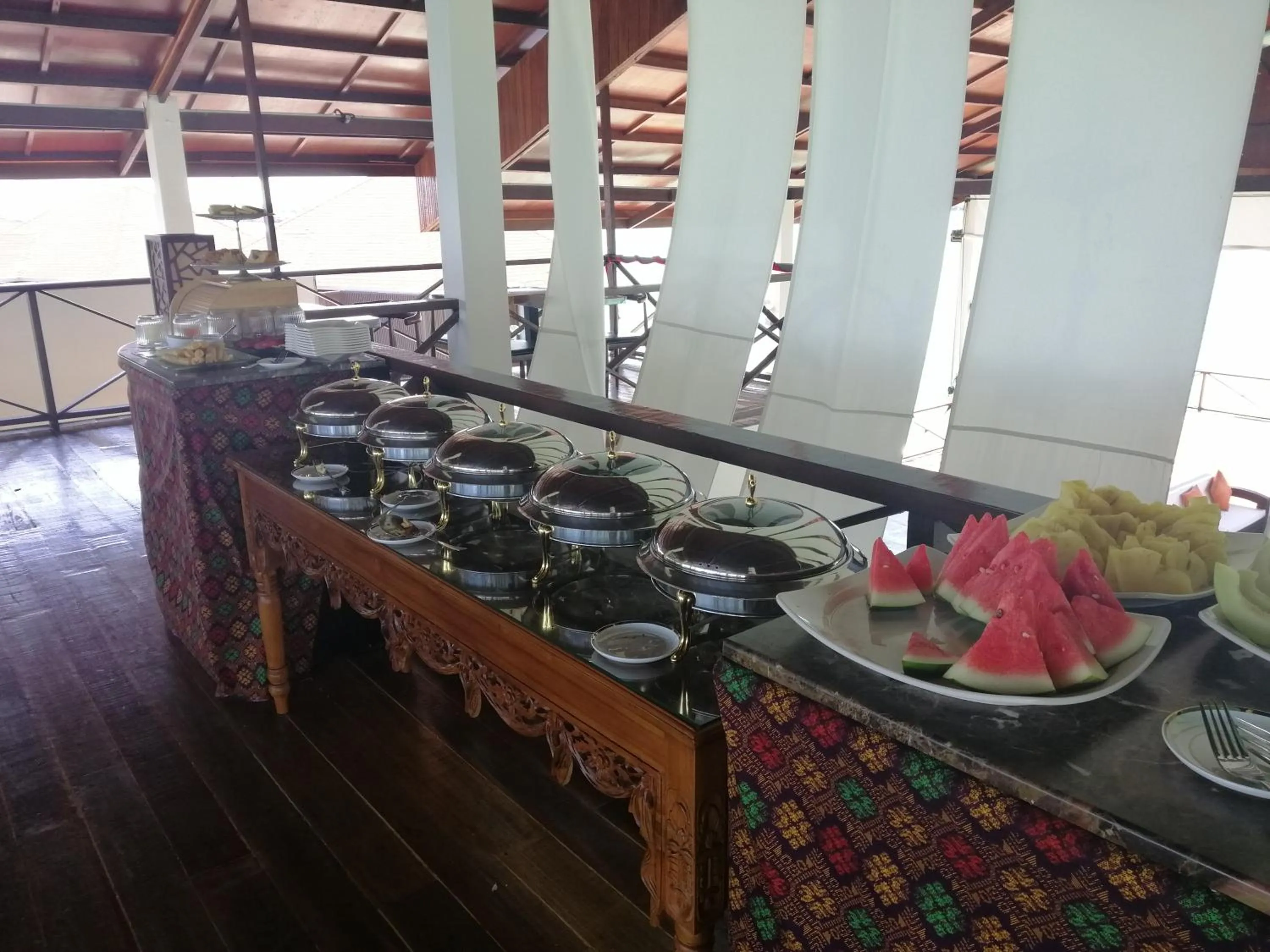 Breakfast in Sea Star Resort Semporna