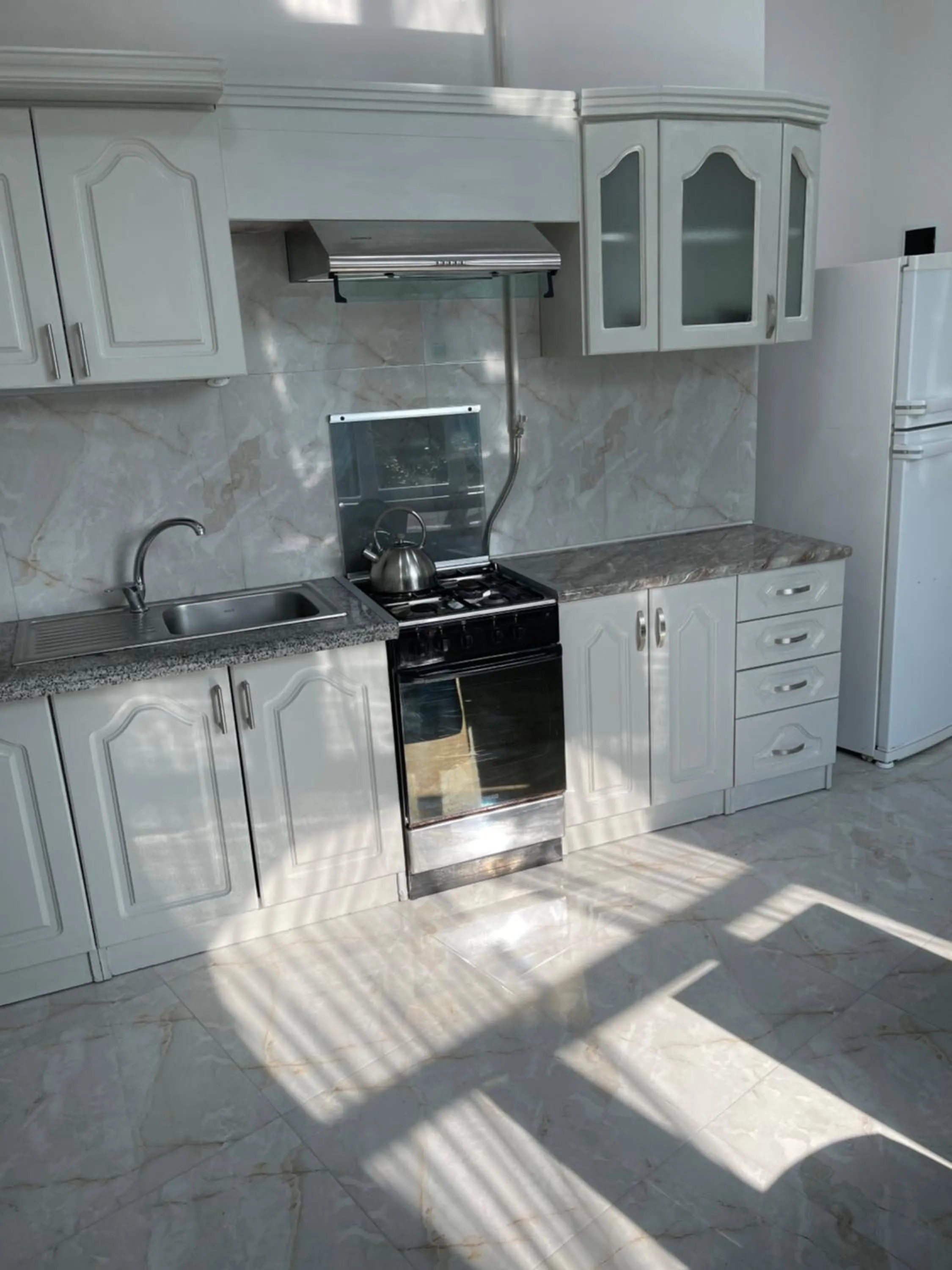 Kitchen or kitchenette in Santorini Hotel & Hostel