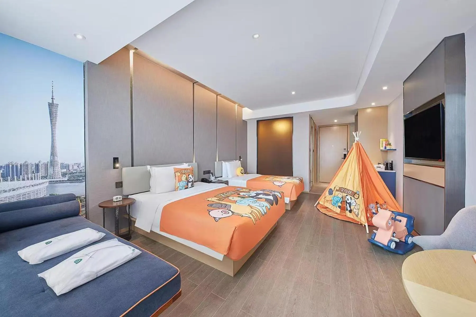 Bed in Atour Hotel Shunde Midea Yueran Plaza Foshan