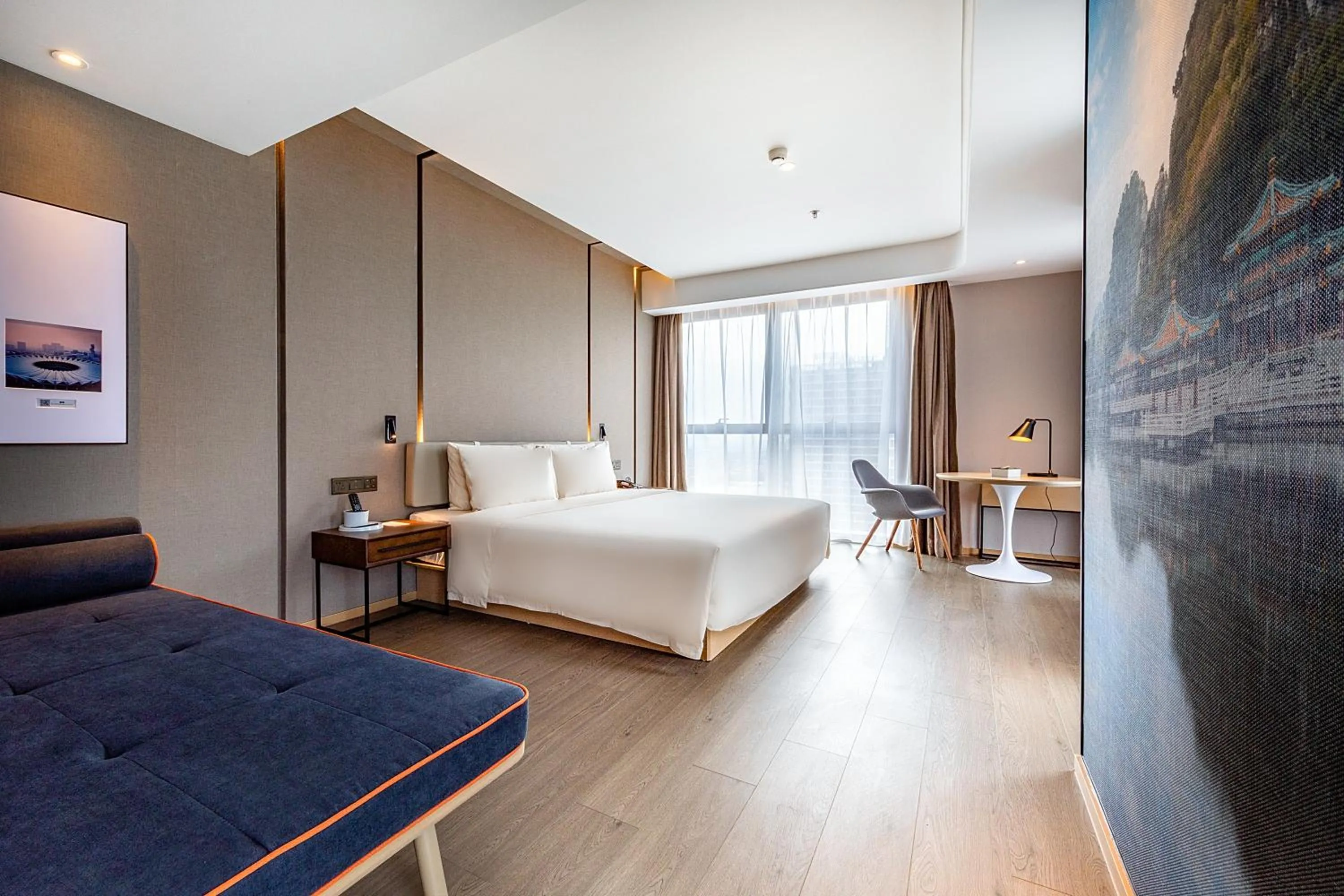 Bed in Atour Hotel Shunde Midea Yueran Plaza Foshan