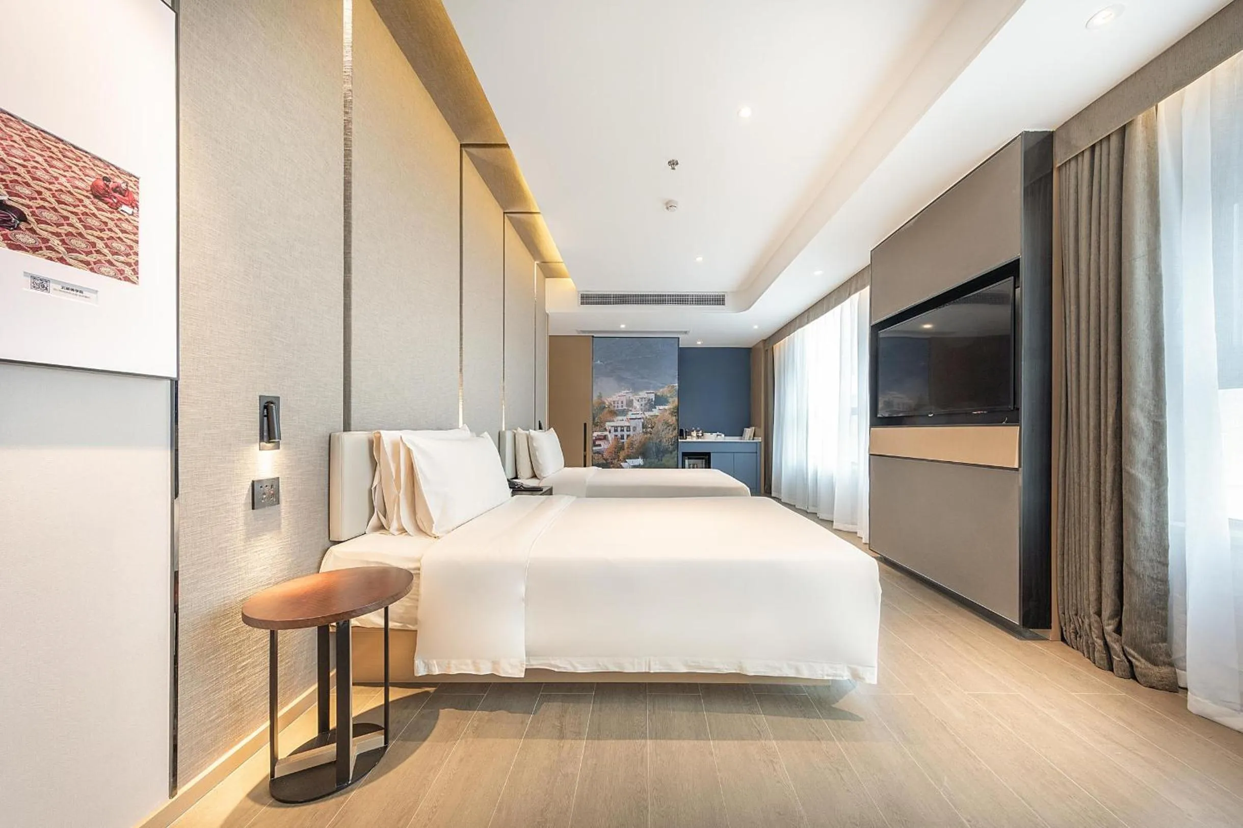 Bed in Atour Hotel Chengdu Wenshufang