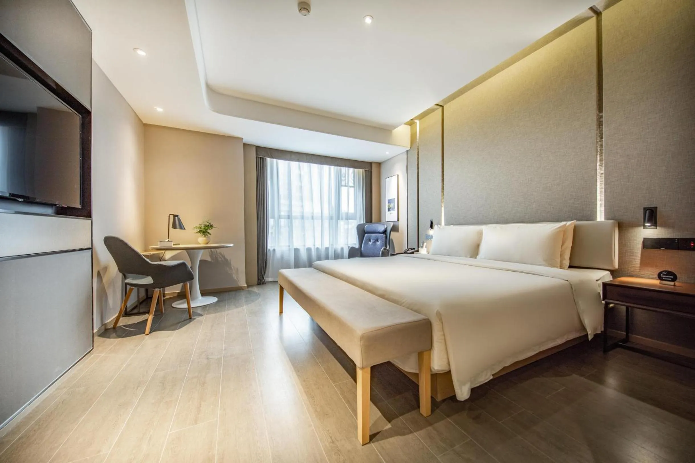 Bed in Atour Hotel Chengdu Wenshufang