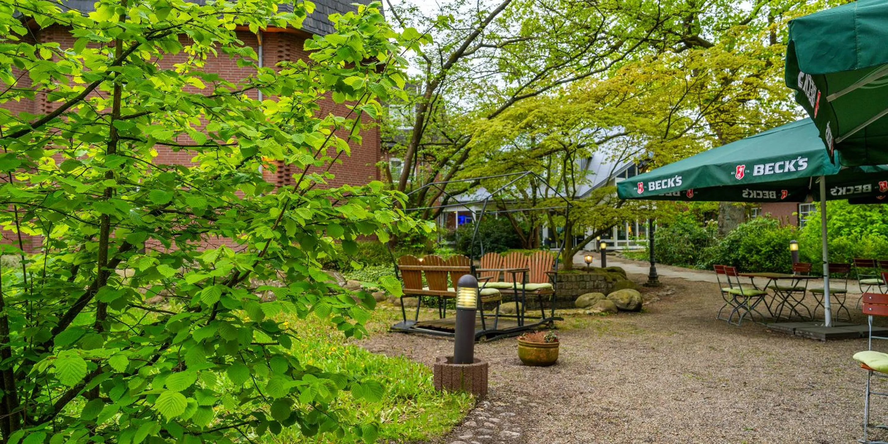 Garden view in Best Western Hotel Schmoeker-Hof