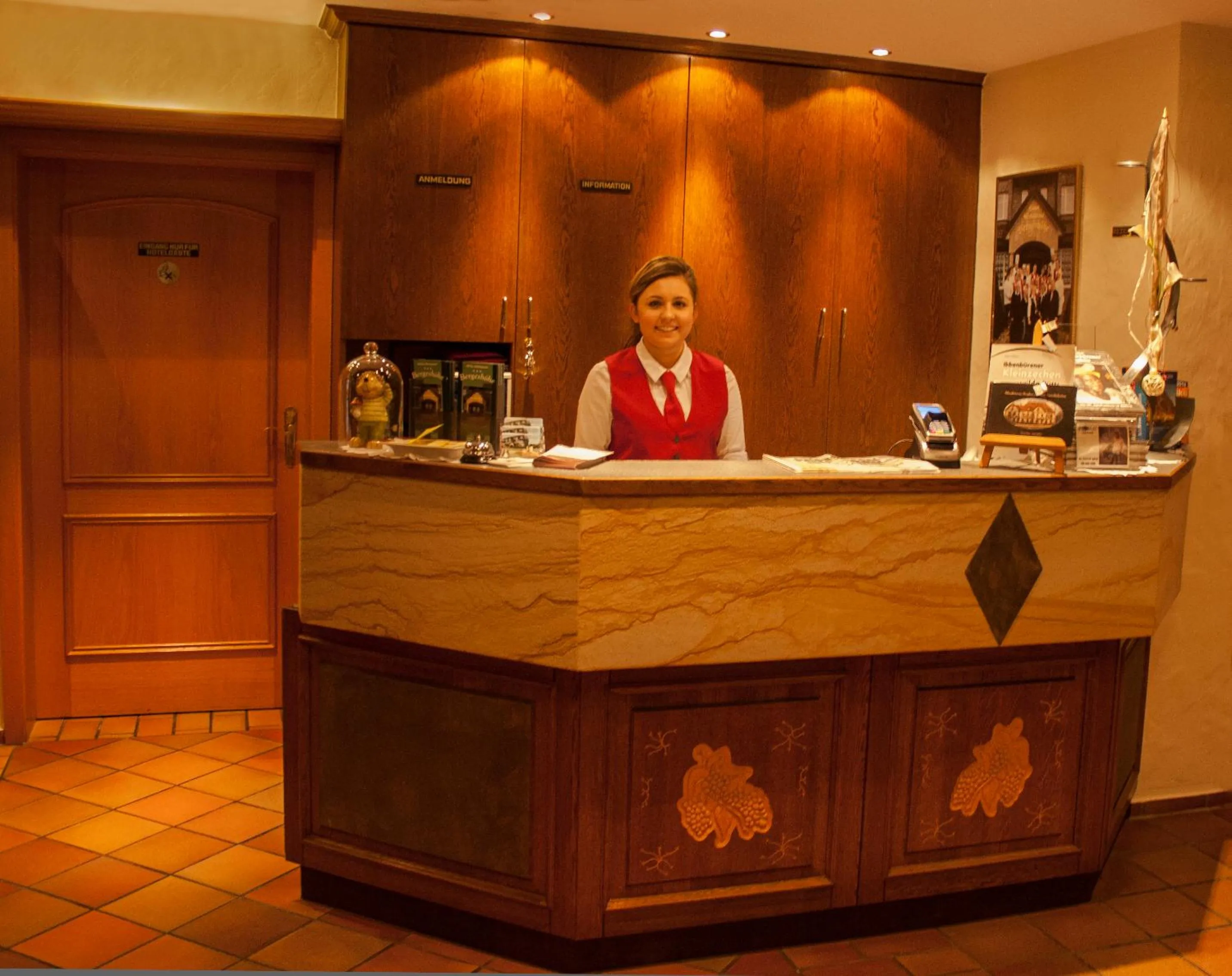 Lobby or reception in Hotel Restaurant Bergeshöhe
