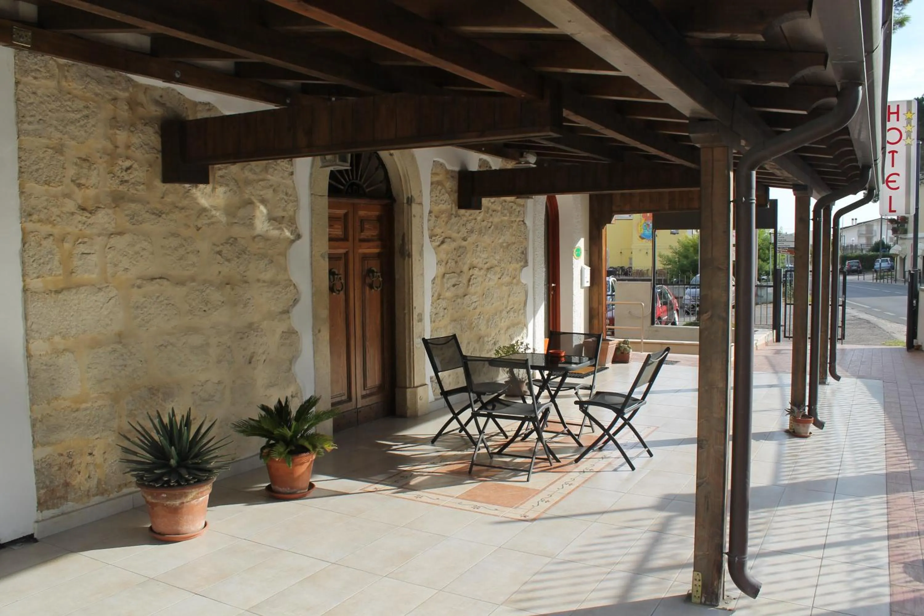 Patio in Hotel Domus