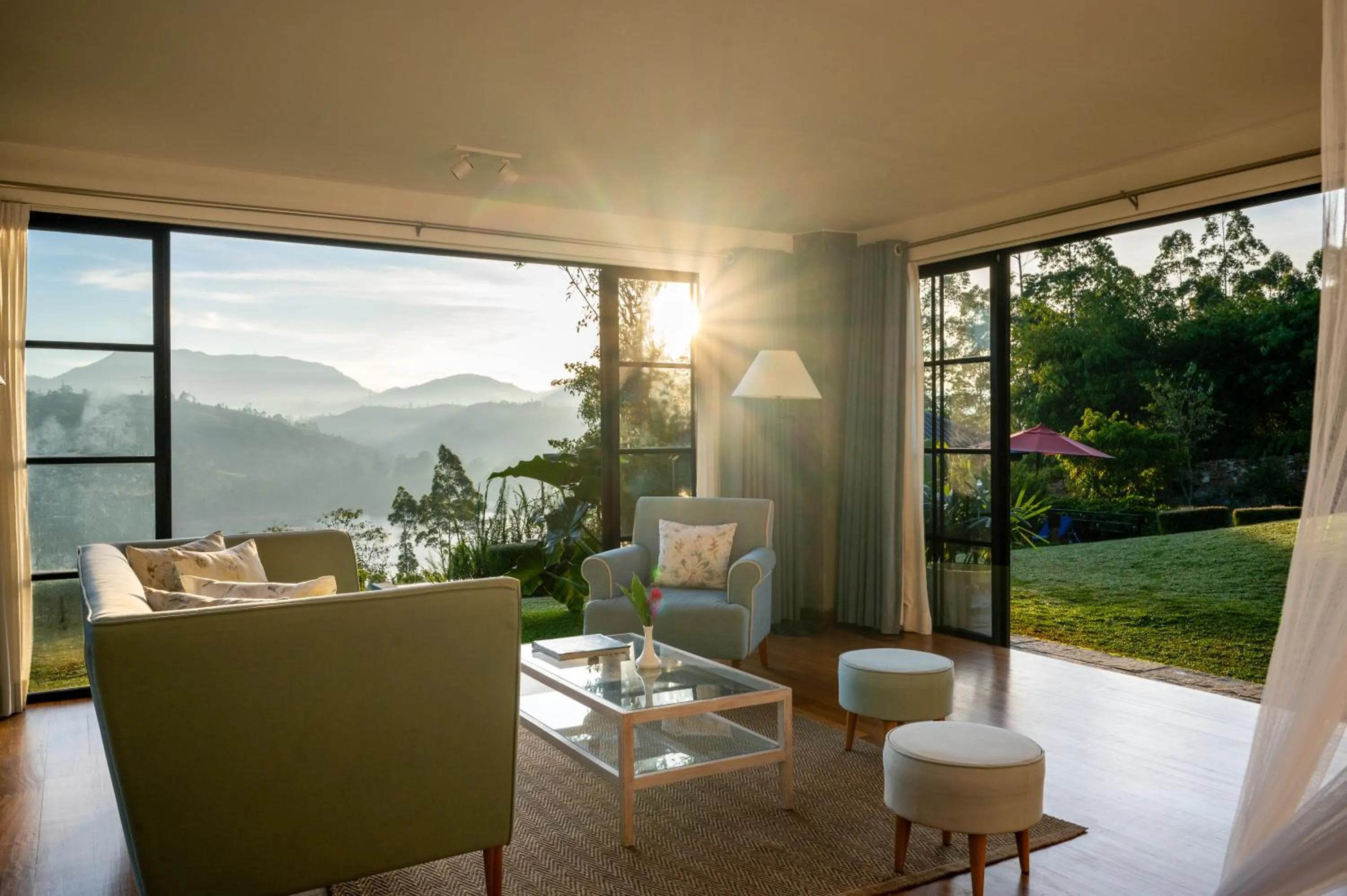 Seating area in Camellia Hills