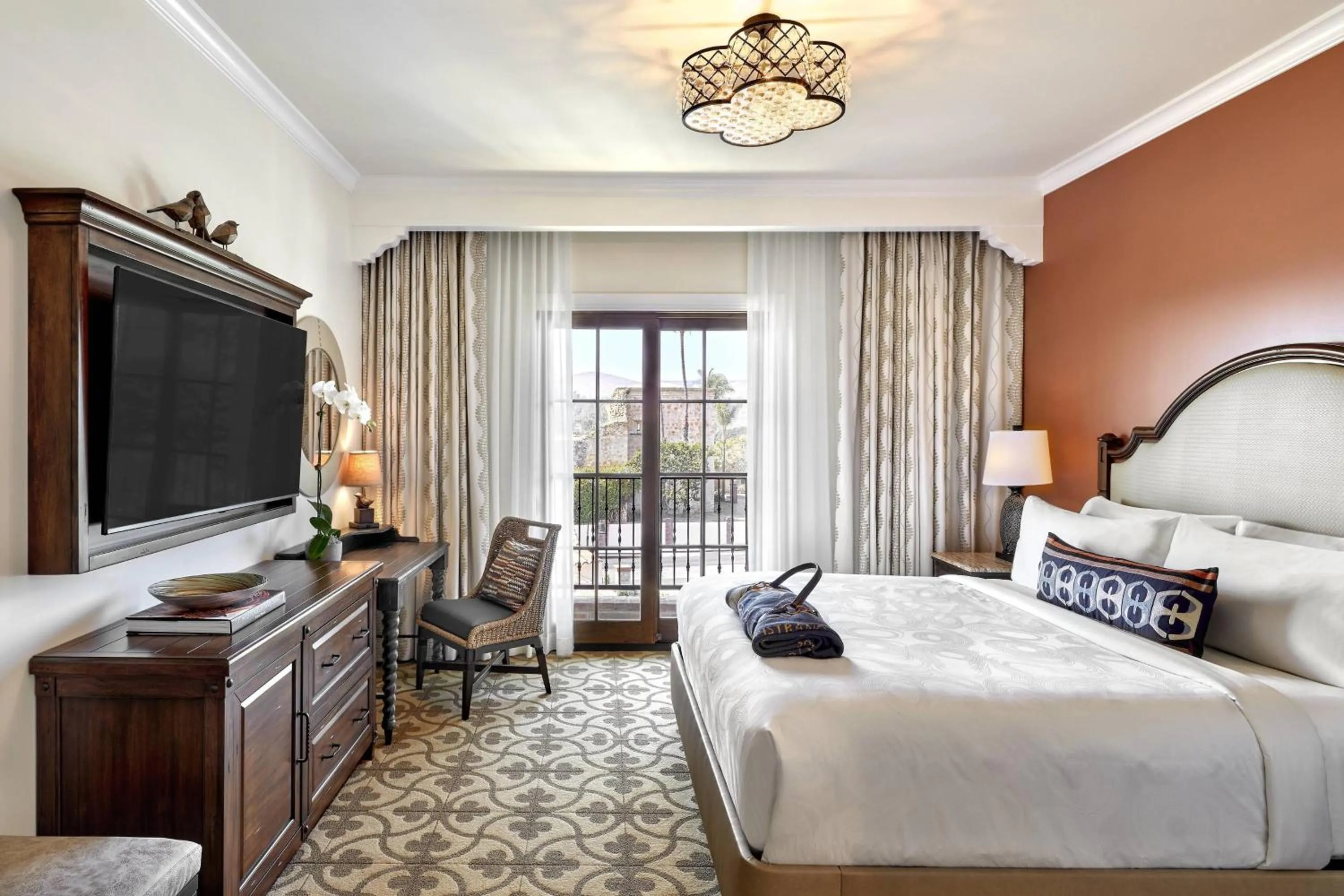 Bedroom, Bed in Inn at the Mission San Juan Capistrano, Autograph Collection