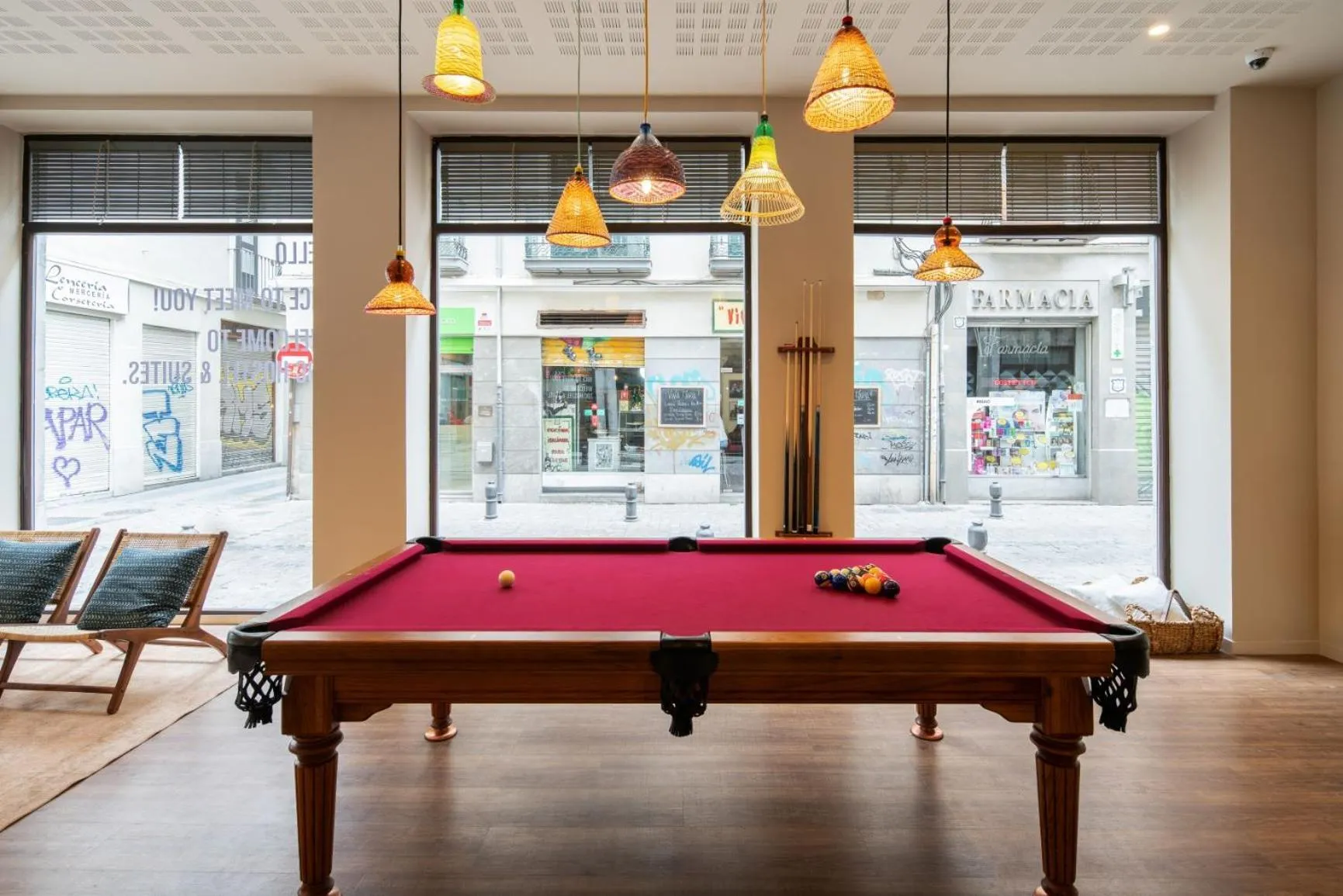 Communal lounge/ TV room in Toc Hostel Granada