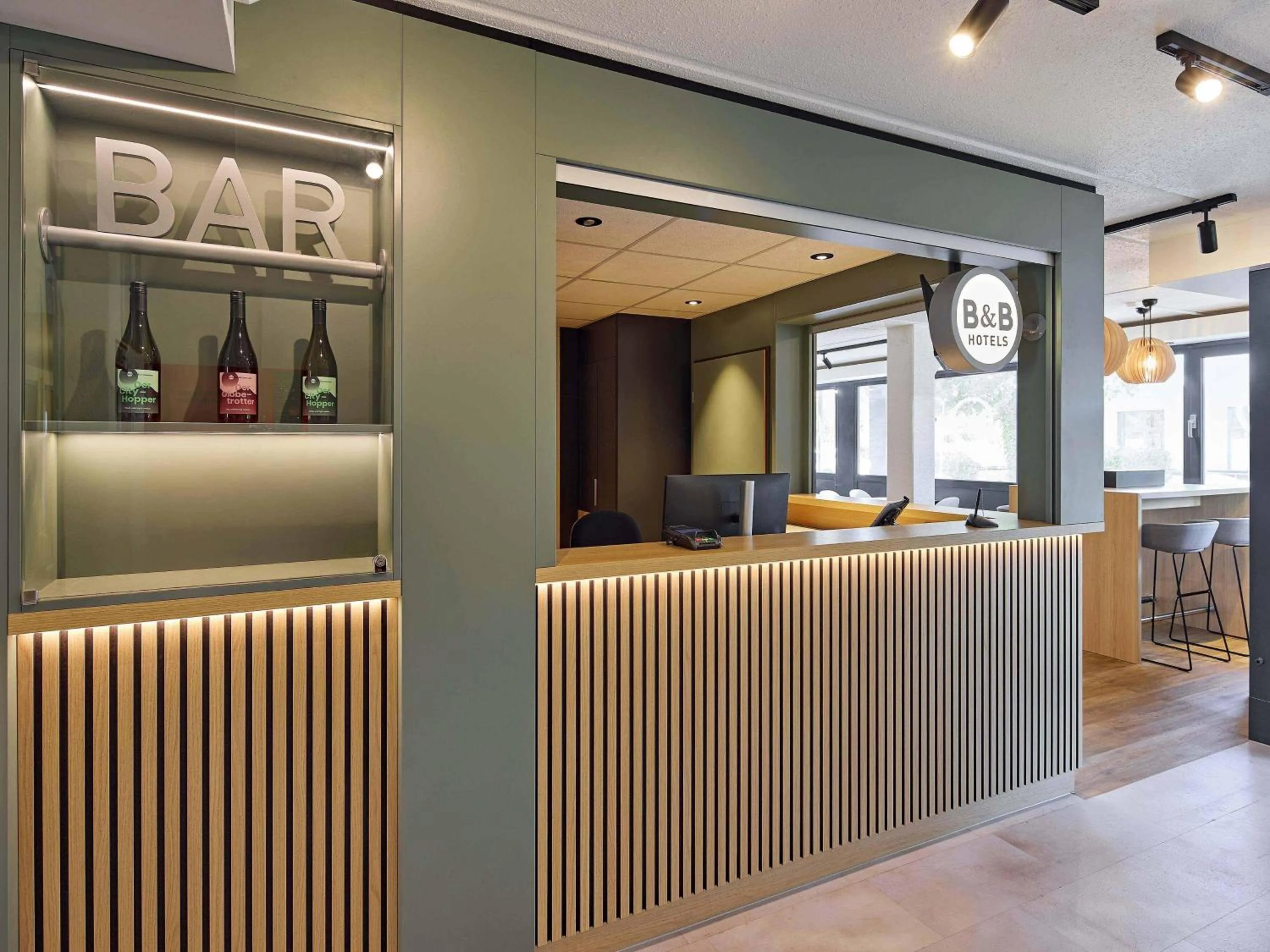 Lobby or reception in B&B HOTEL Köln-Marsdorf