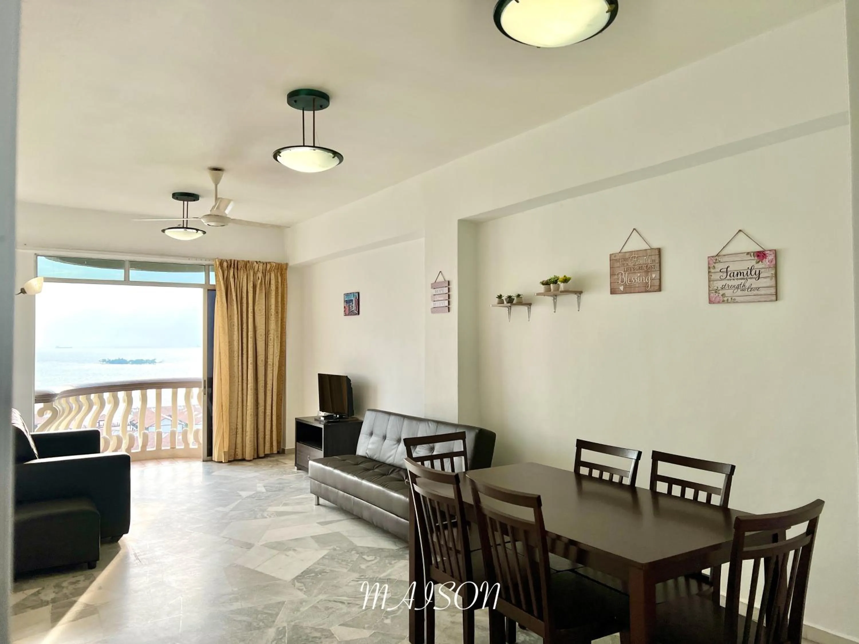 Living room in Maison Seaview Suites Port Dickson