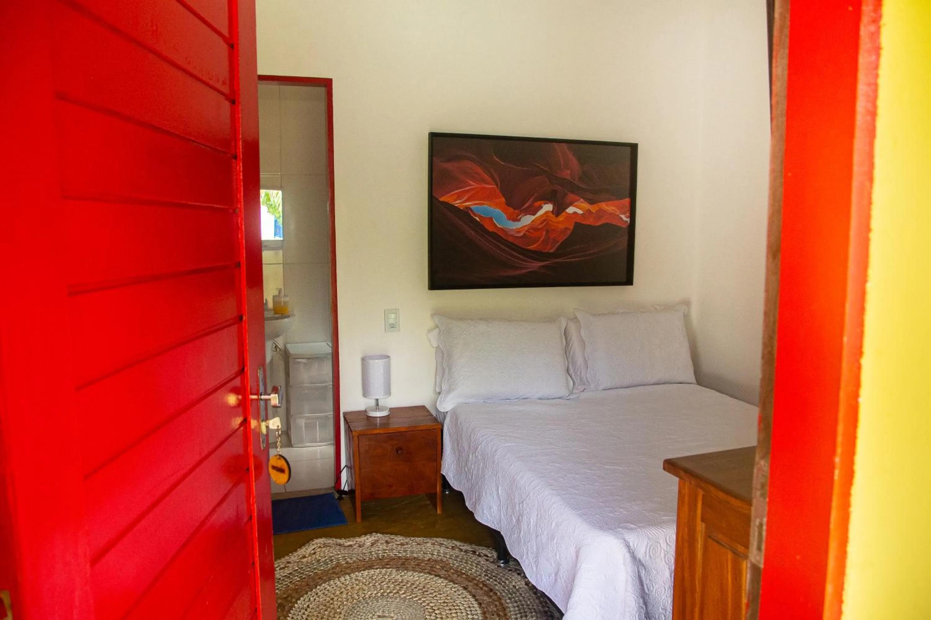 Bed in POUSADA PONTA DA ASA