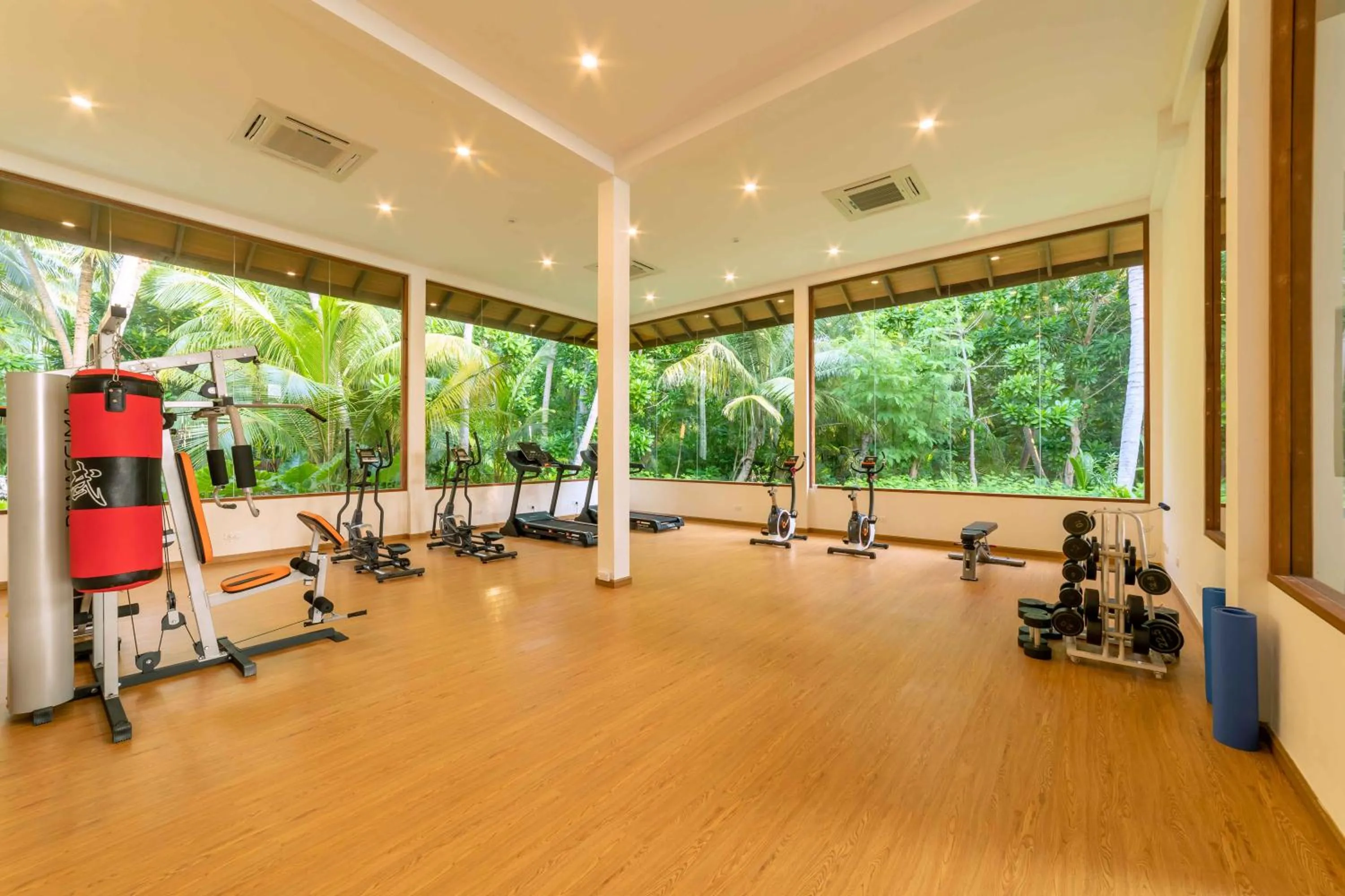 Fitness centre/facilities in Fiyavalhu Resort Maldives