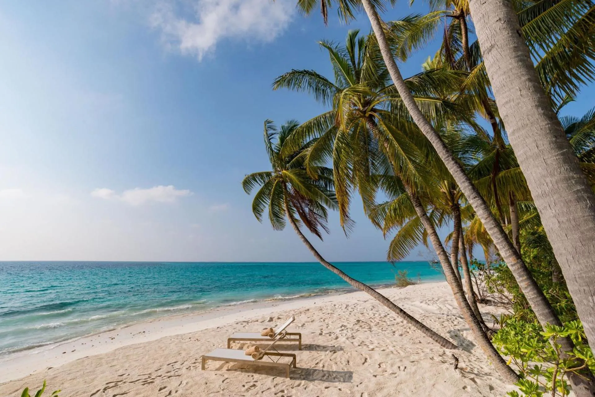 Beach in Fiyavalhu Resort Maldives